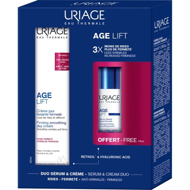 Uriage Age Lift Cream & Serum Duo set for smooth skin