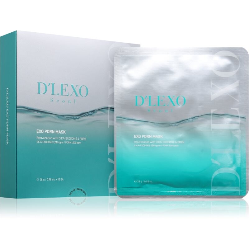 Dermaline D'LEXO Exo PDRN Mask sheet mask with rejuvenating effect 10x28 g