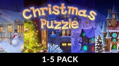 Christmas Puzzle 1-5 Pack