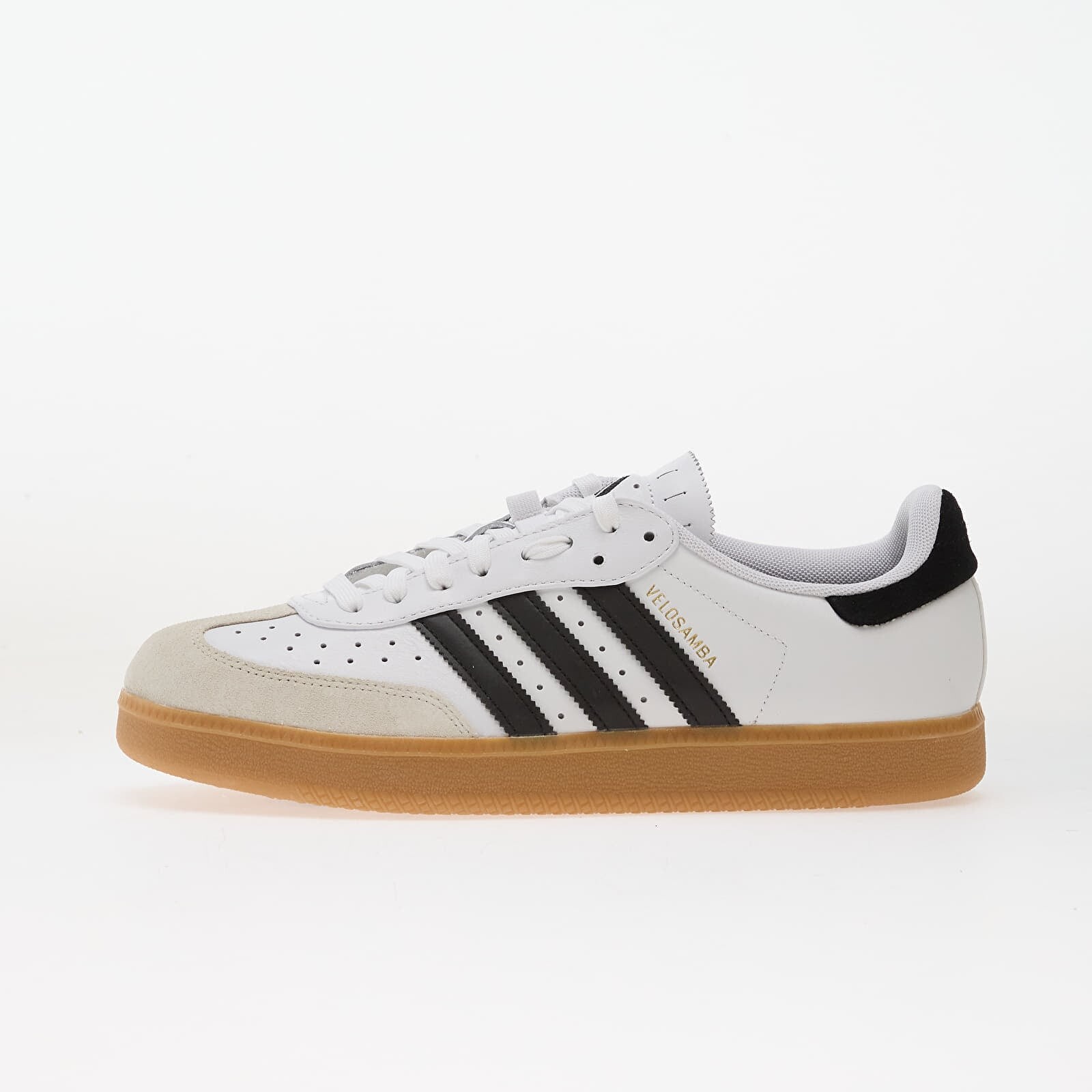 Sneakers adidas Velosamba Leather Ftwr White/ Core Black/ Gold Met. UK 7.5