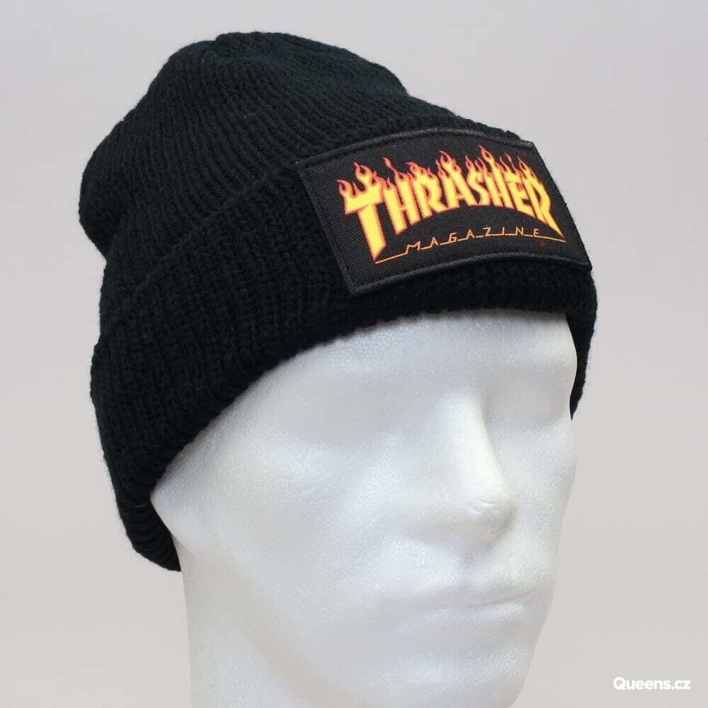 Thrasher Flame Logo Beanie Black Universal