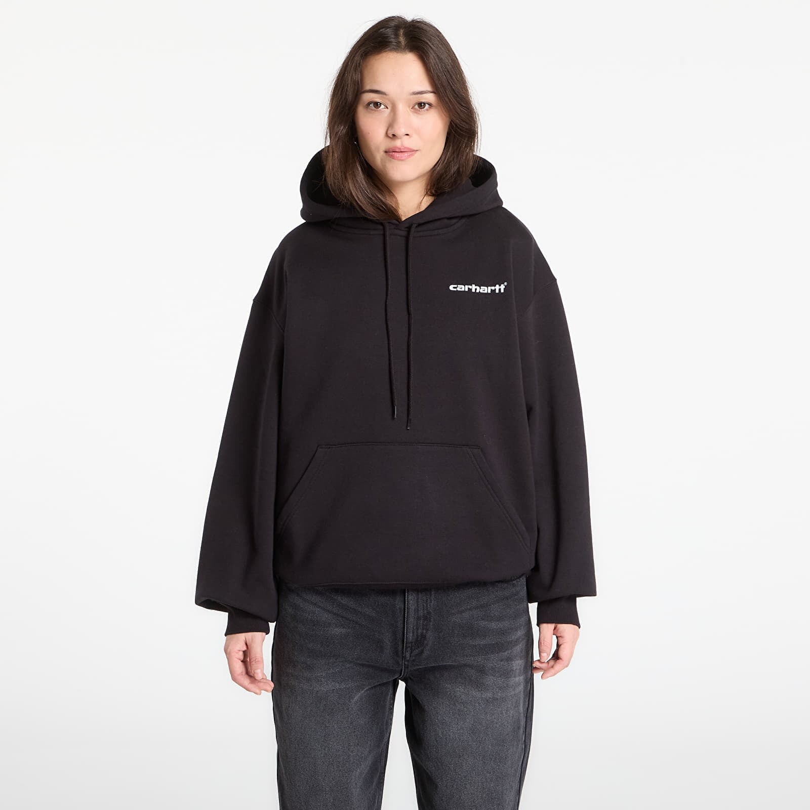 Sweatshirt Carhartt WIP Hooded Caps Sweat UNISEX Black L