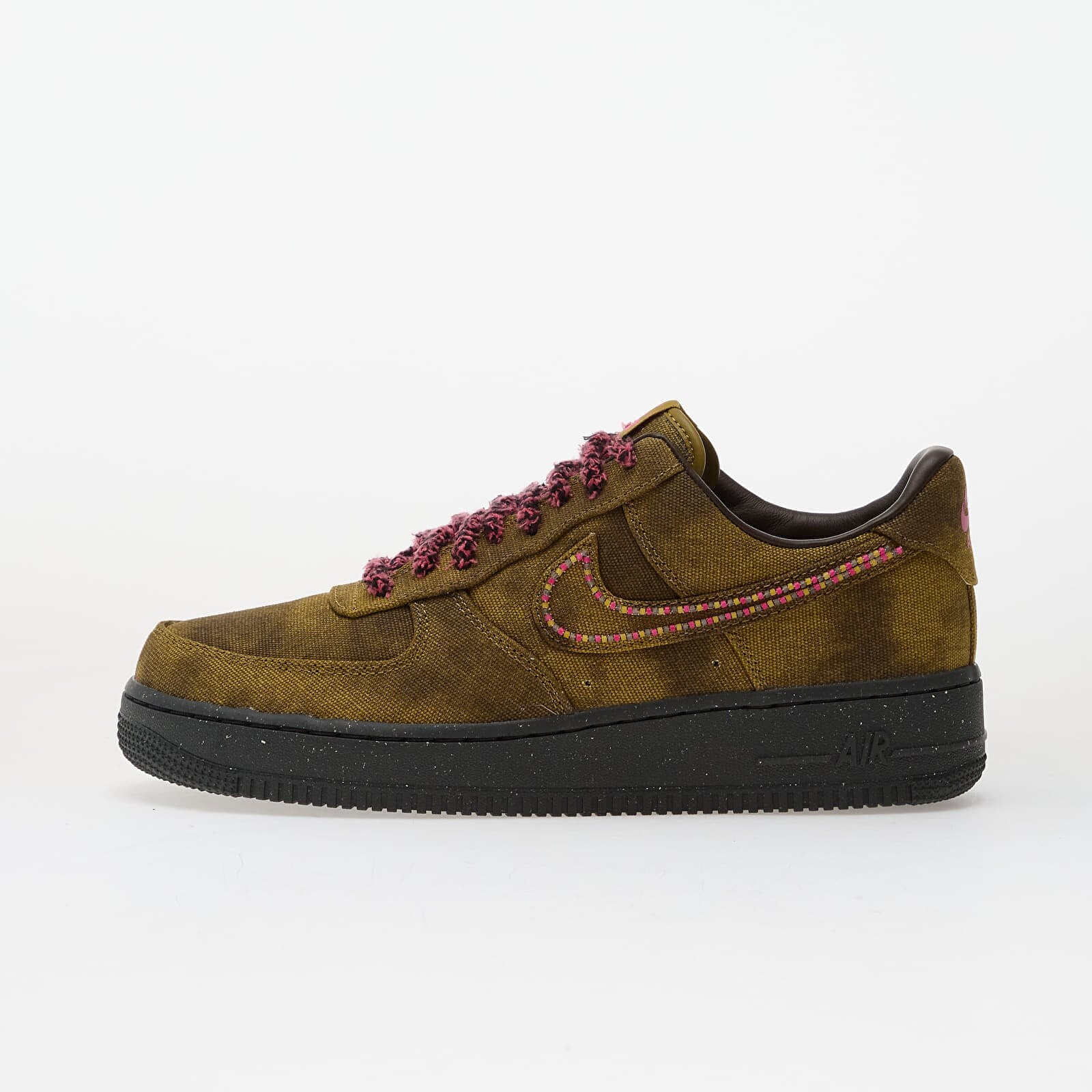 Sneakers Nike Air Force 1 Boucle Qs Desert Moss/ Fierce Pink-Midwest Gold UK 6