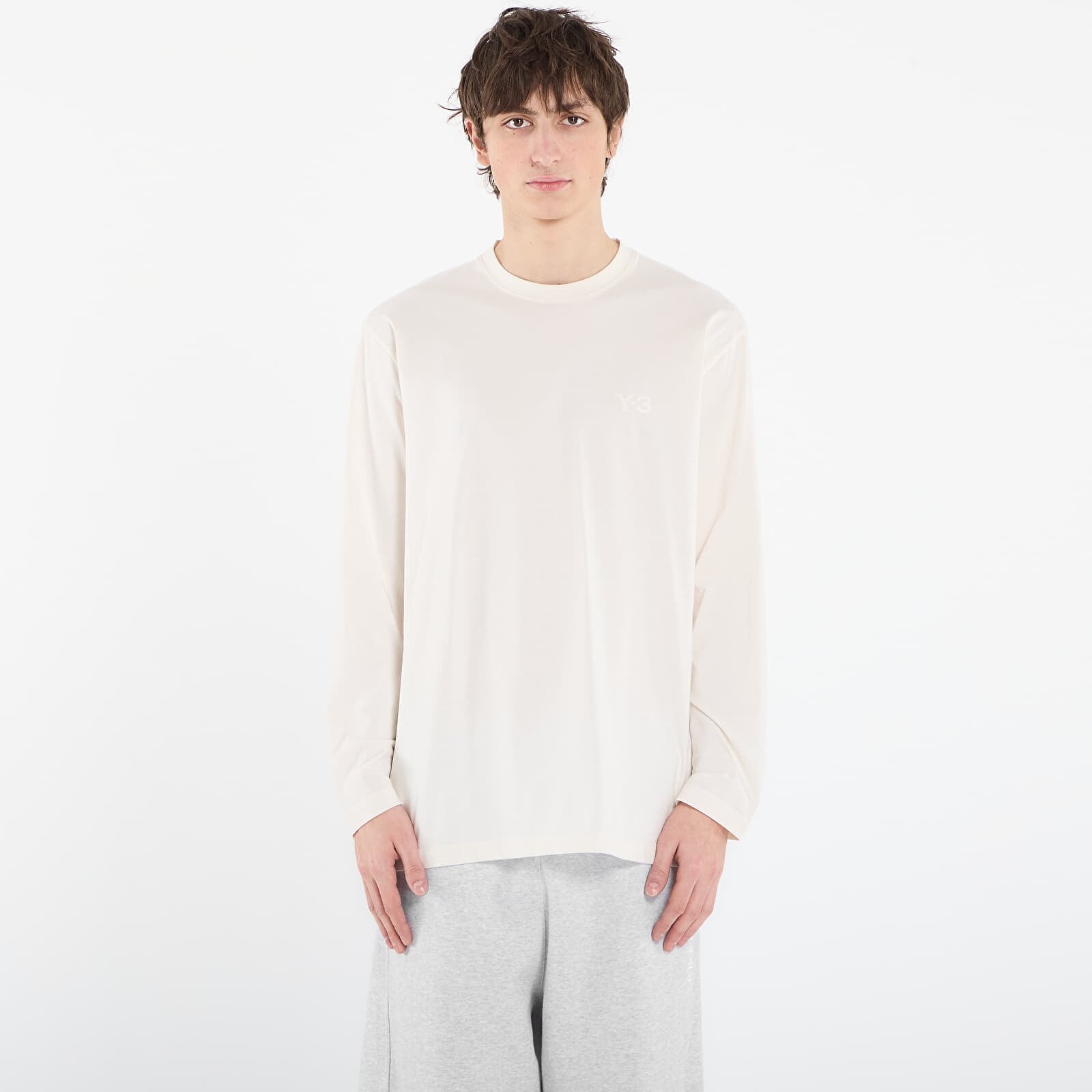 T-shirt Y-3 Logo Long Sleeve Long-Sleeve Top Chalk White XL