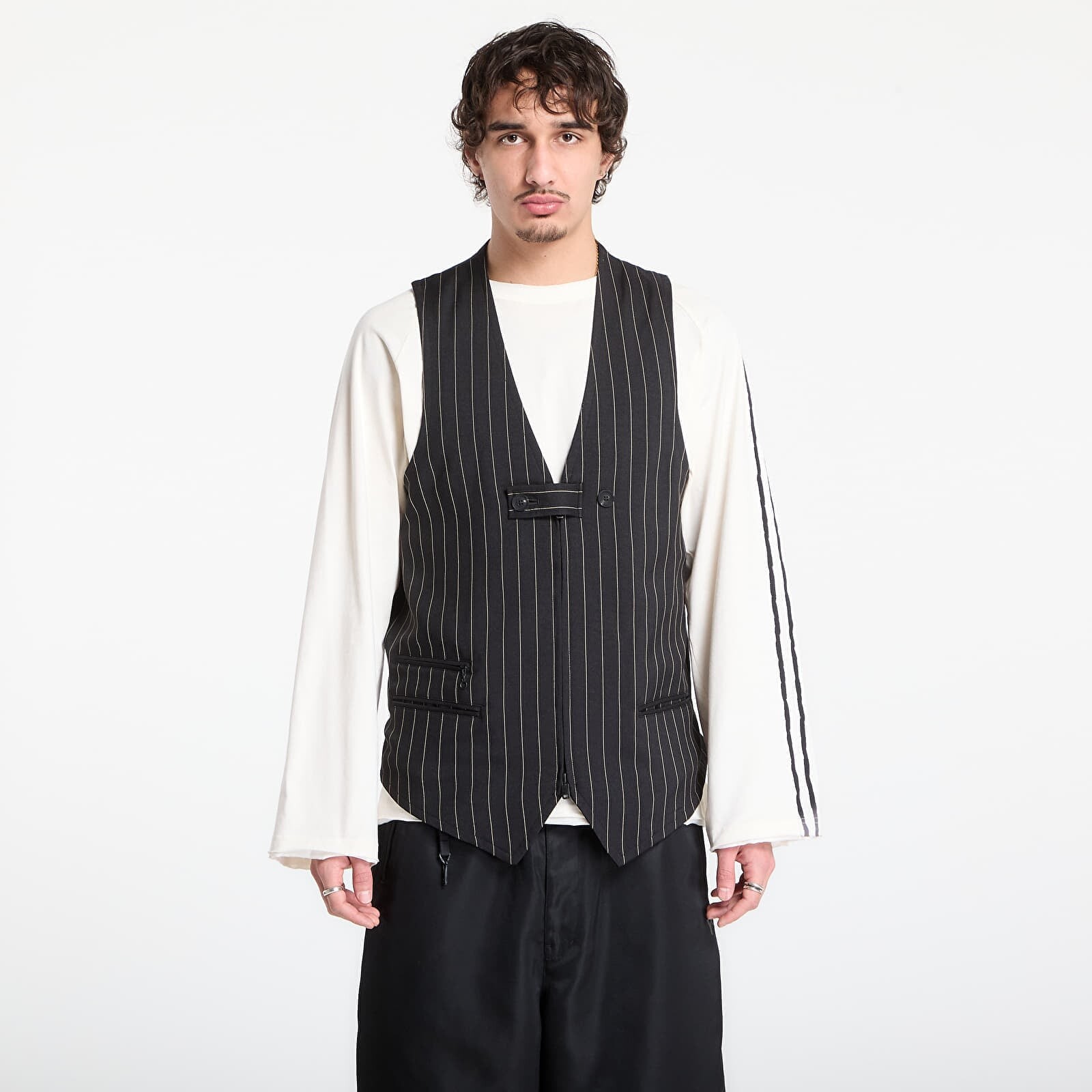 Y-3 Sport Uniform Pinstripe Tailored Vest Black XL