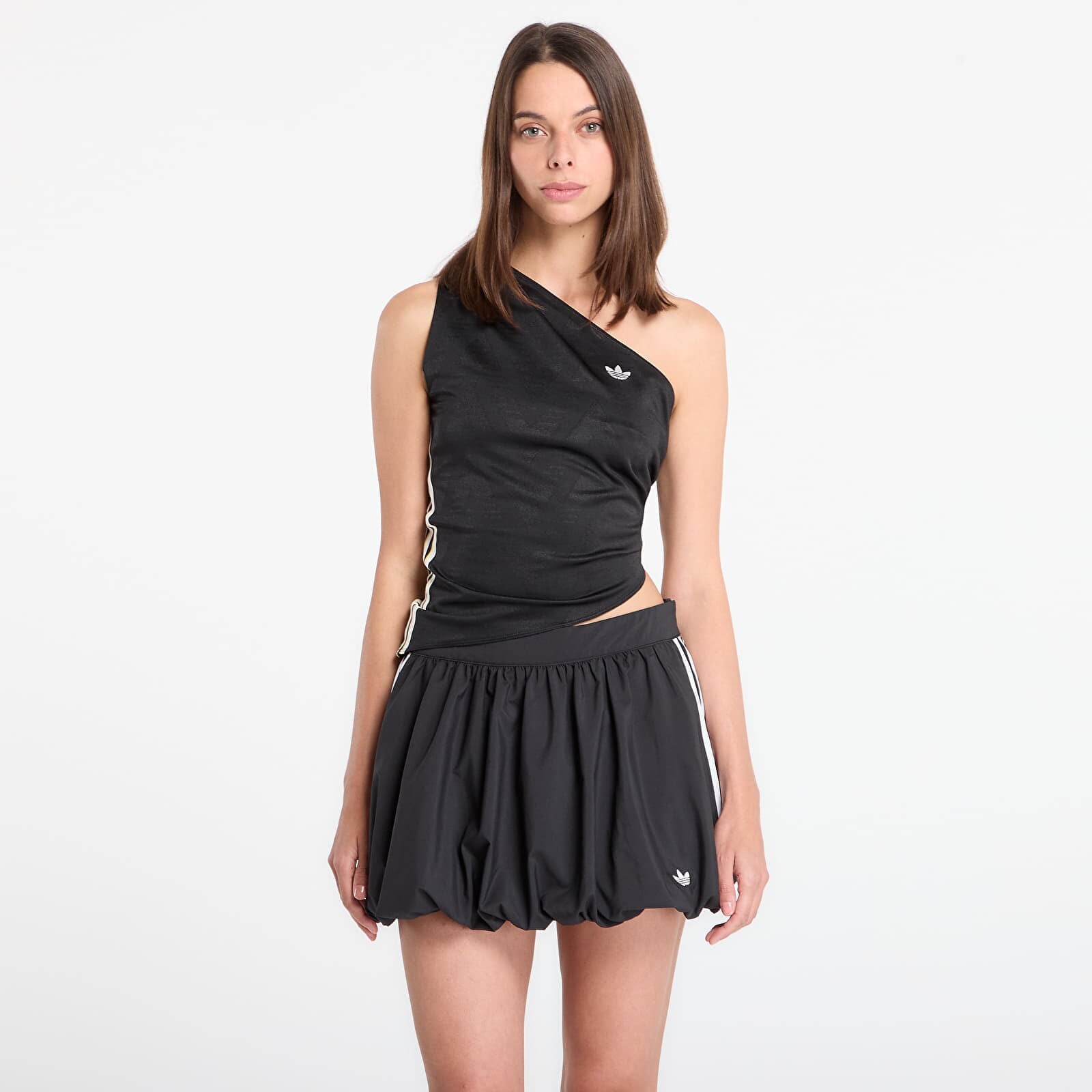 Top adidas Rouched One Shoulder Top Black/ Black L