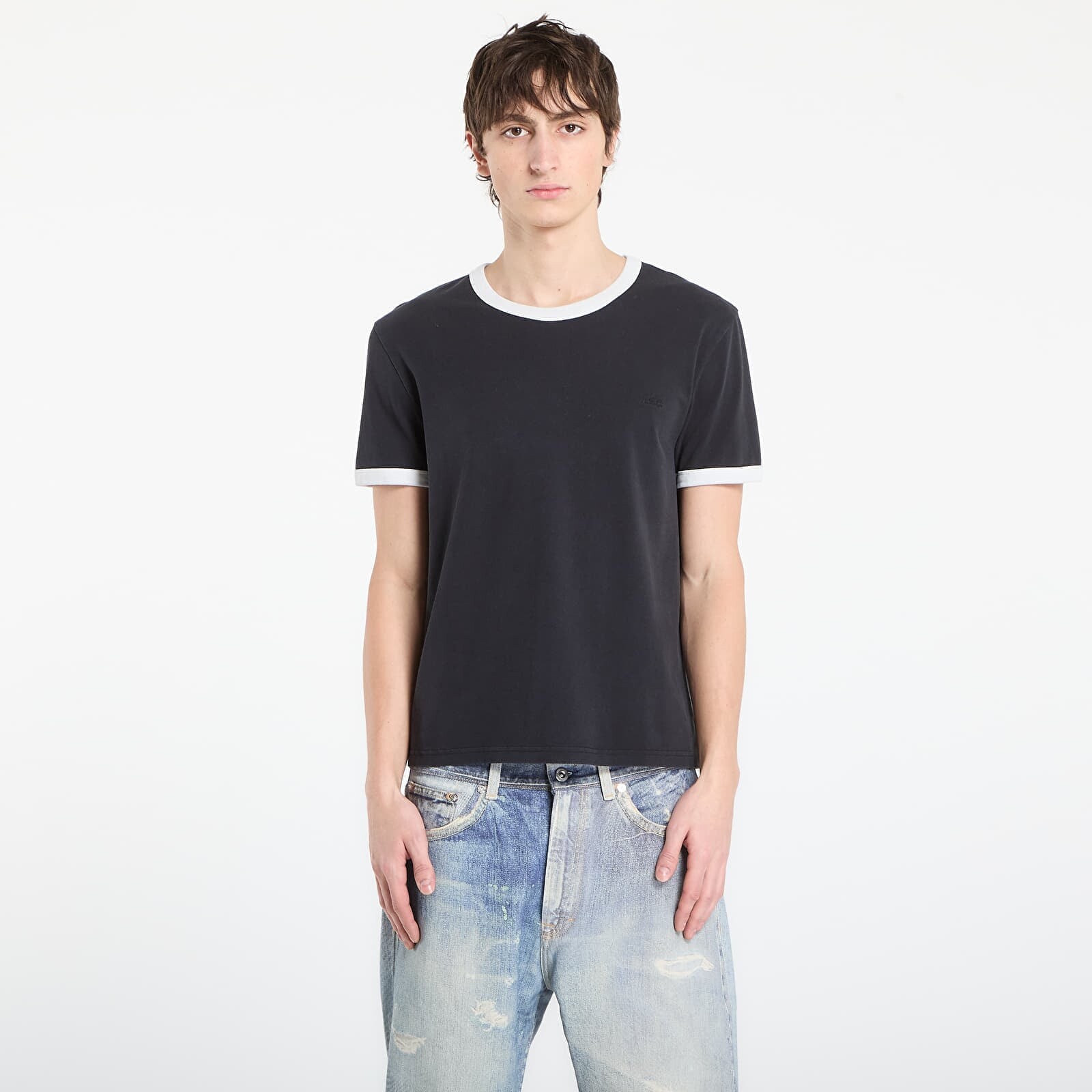 T-shirt A.P.C. Short-Sleeved Contrast T-Shirt Black S