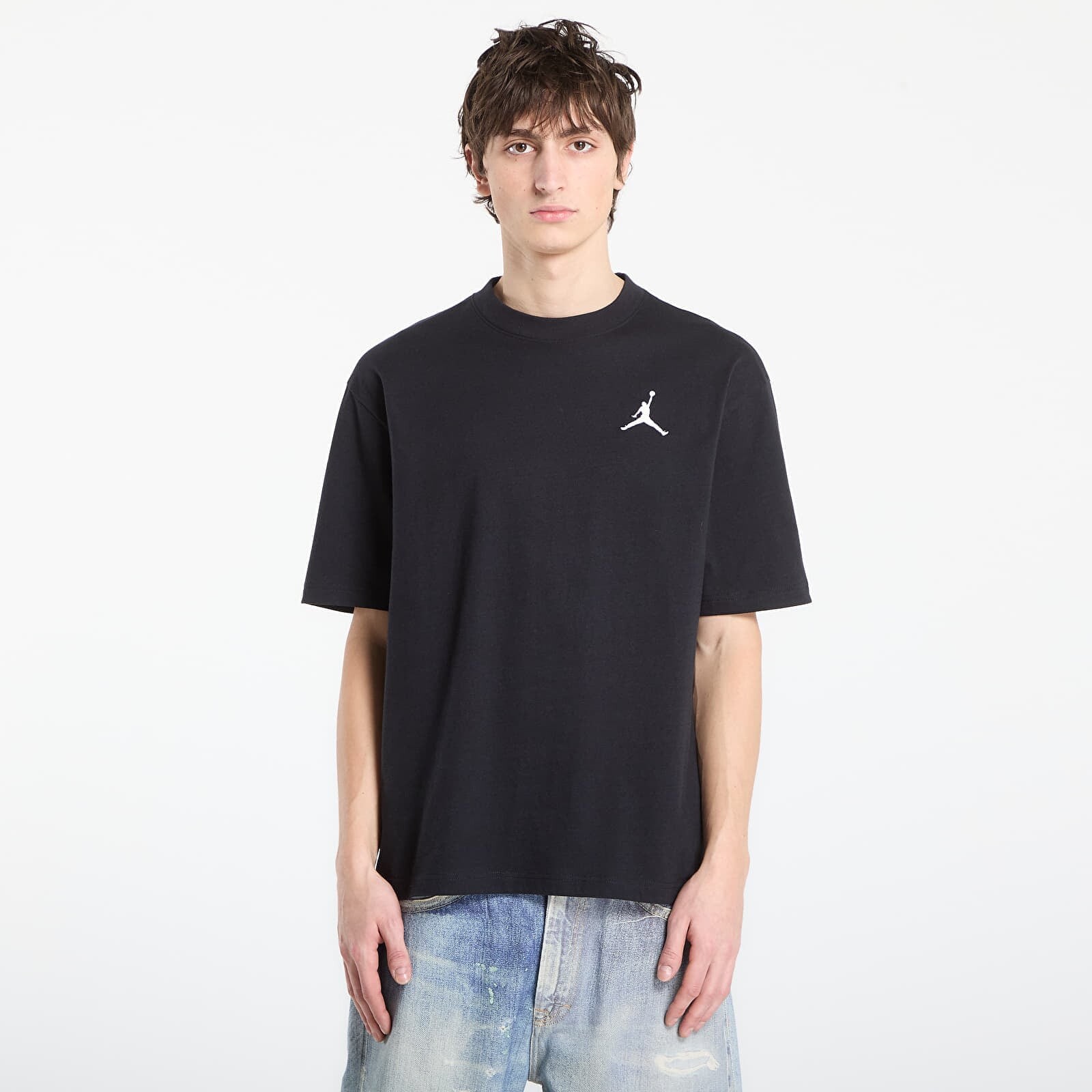 T-shirt Jordan Men's Embroidered Jumpman T-Shirt Black/ White S