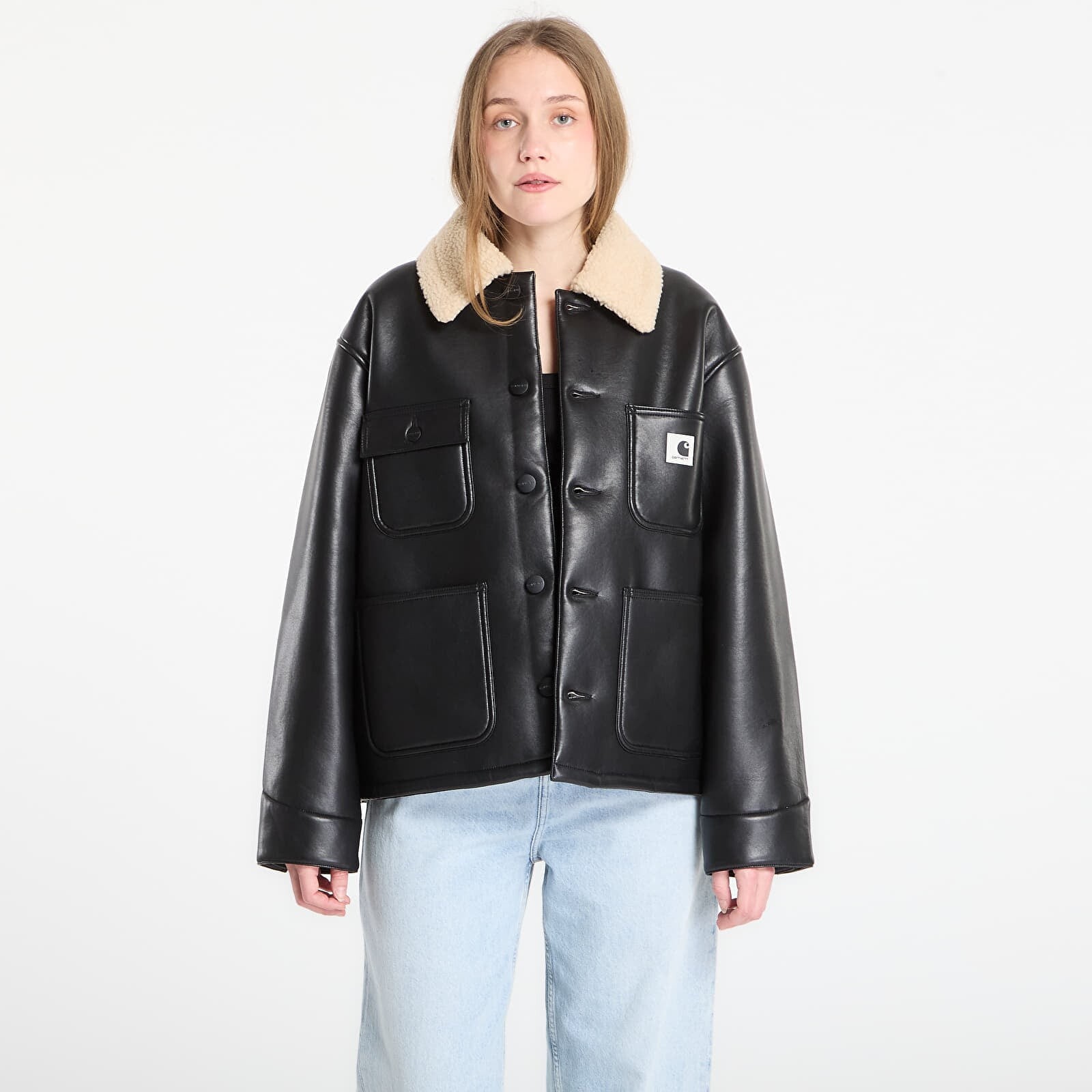 Jacket Carhartt WIP W' Shepton OG Michigan Coat Black/ Natural XS