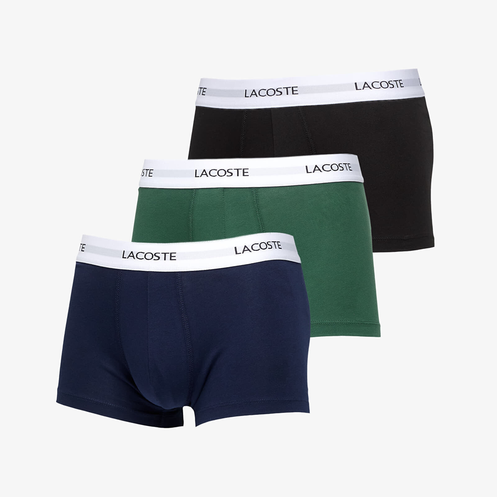 LACOSTE 3-Pack Trunk Black/ Green-Navy Blue XXL