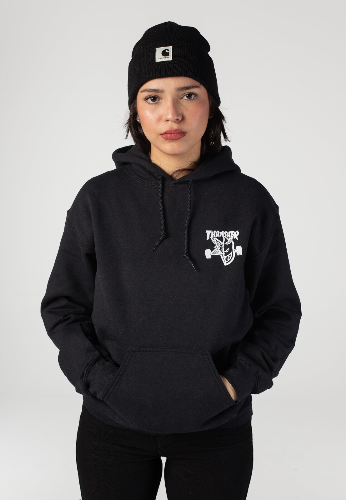 Thrasher x Spitfire - Classic Swirl Black - Hoodie - black - L - 50% Cotton, 50% Polyester