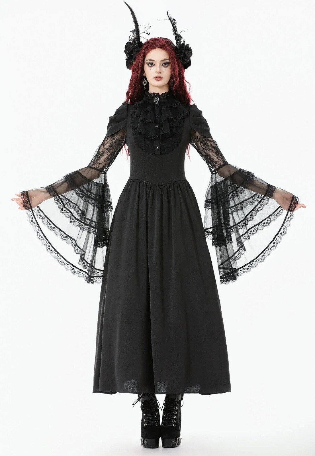 Dark In Love - Gothic Sapphire Countess Victorian - Dress