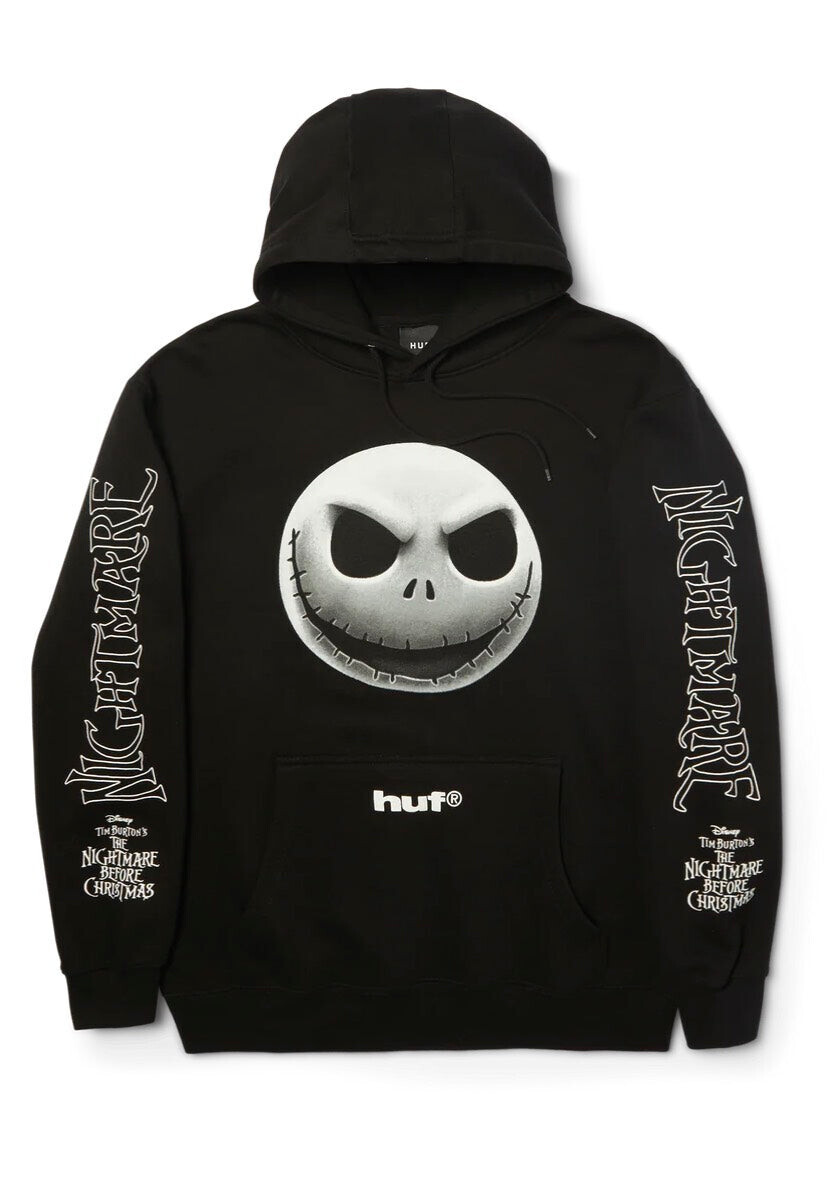 HUF x The Nightmare Before Christmas - Jack Skellington Black - Hoodie - black - L - Sweat