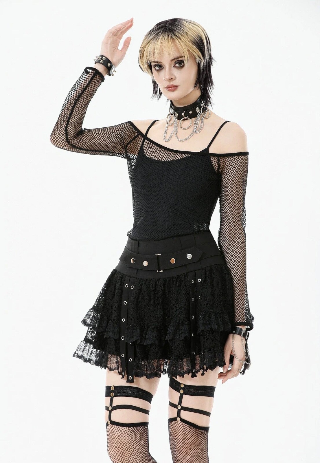 Dark In Love - Punk Versatile Mesh - Top