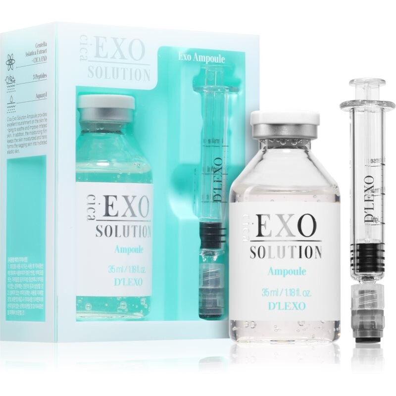Dermaline D'LEXO Cica EXO Solution Ampoule moisturising and soothing serum with anti-ageing effect 35 ml