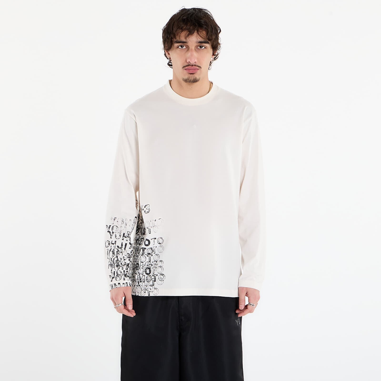 T-shirt Y-3 Gfx Long Sleeve T-Shirt Chalk White XL