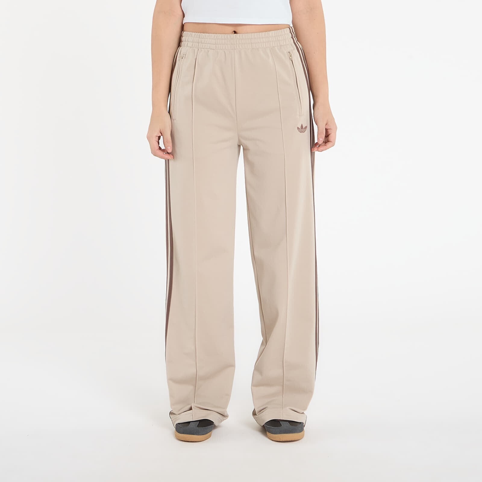 Pants adidas Firebird Loose Track Tracksuit Bottoms Stone Khaki/ White M