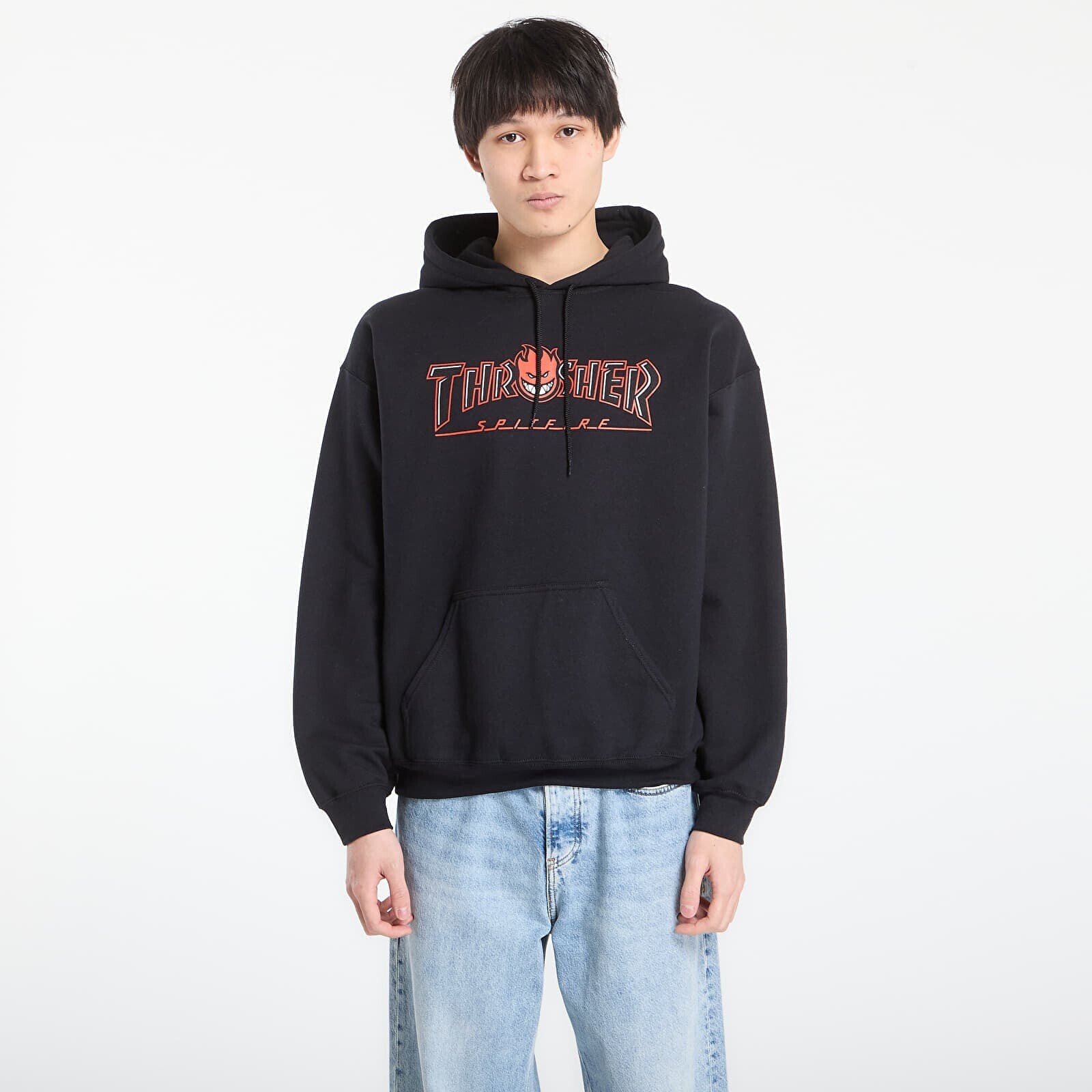 Sweatshirt Thrasher x Spitfire Big Head Outline Hoodie Black L
