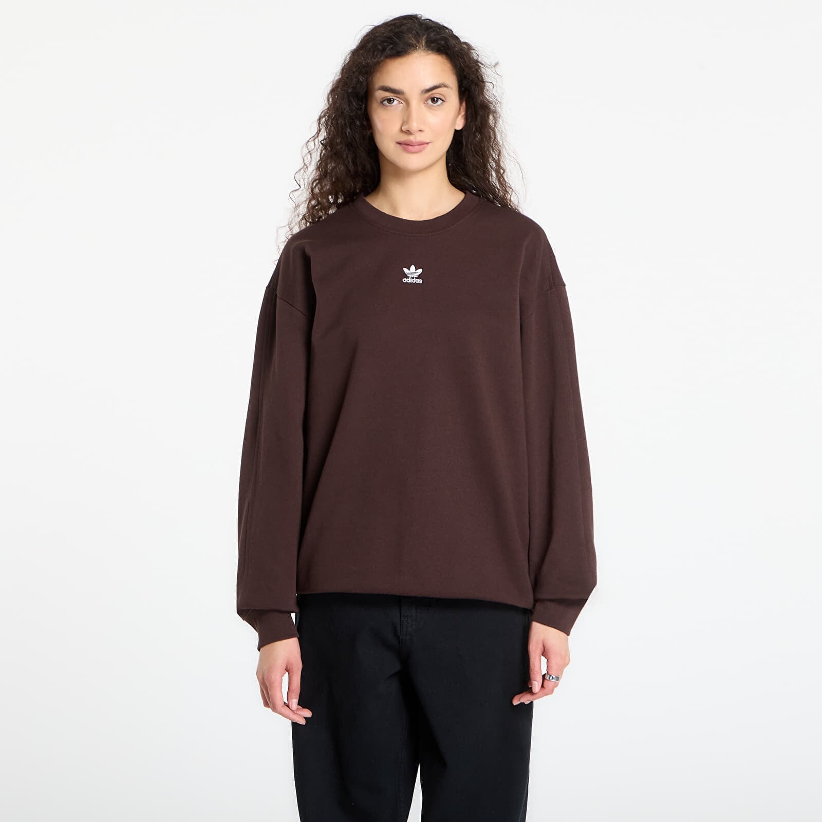 Sweatshirt adidas Essentials Oversized French Terry Sweatshirt Aurora Coffee L