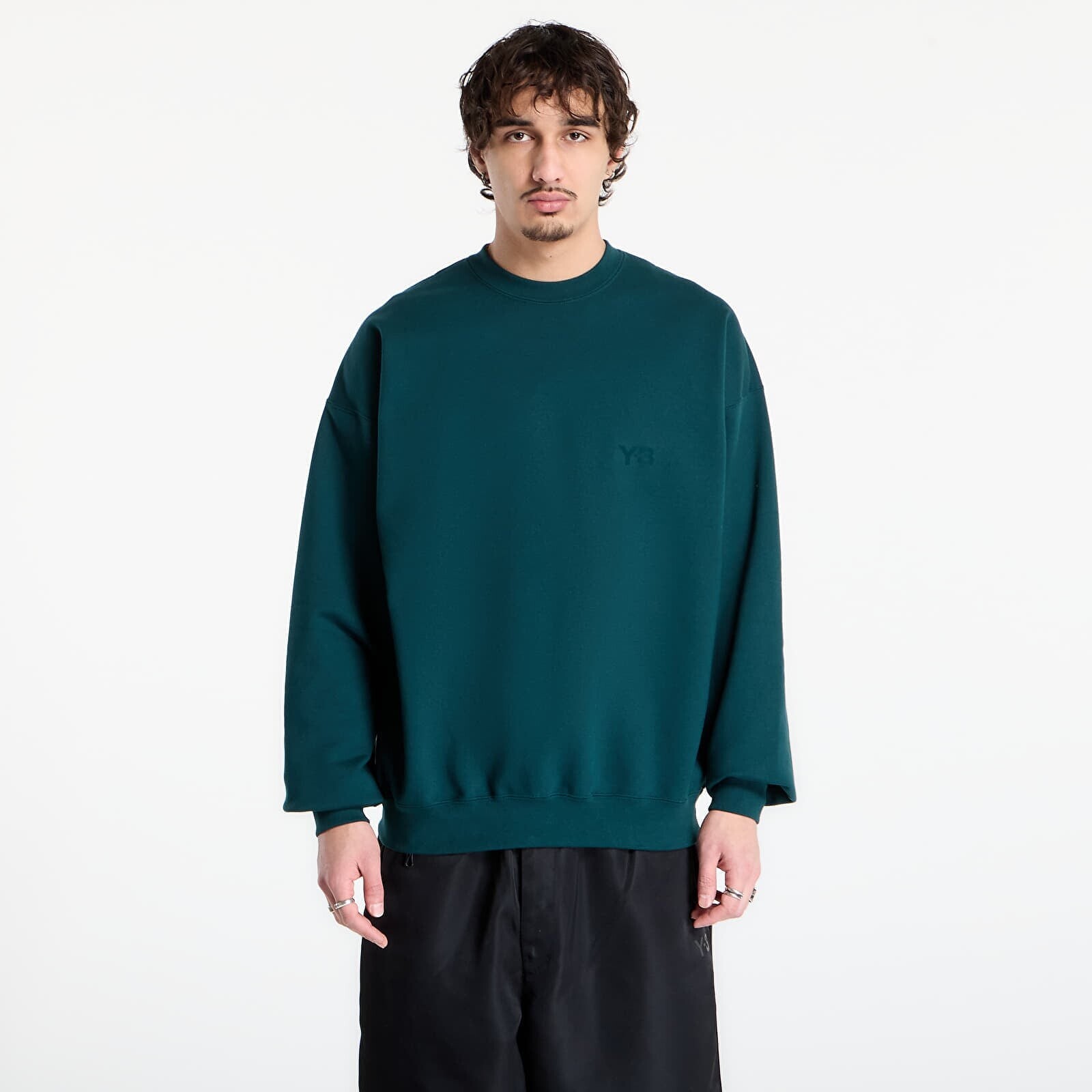 Sweatshirt Y-3 Brushed Terry Crew Sweatshirt Aurora Ivy XS