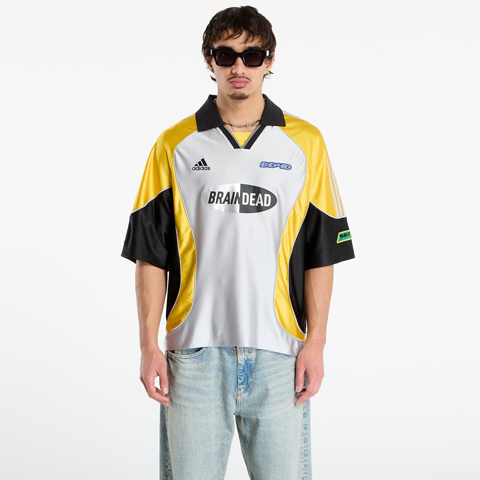 Jersey adidas x Brain Dead Fb Jersey Silver Metallic L