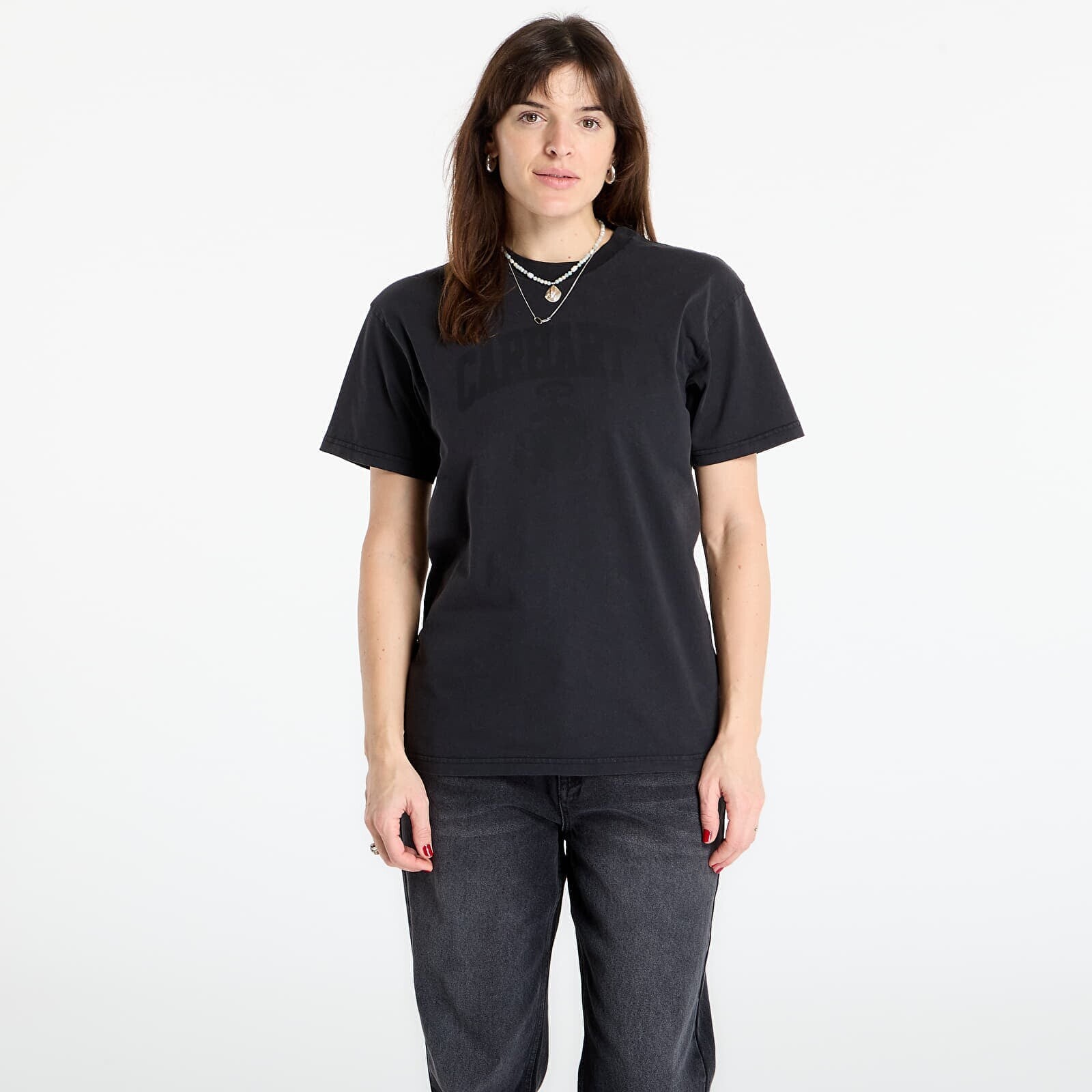 T-shirt Carhartt WIP S/S Faded Pond Corps T-Shirt UNISEX Black L