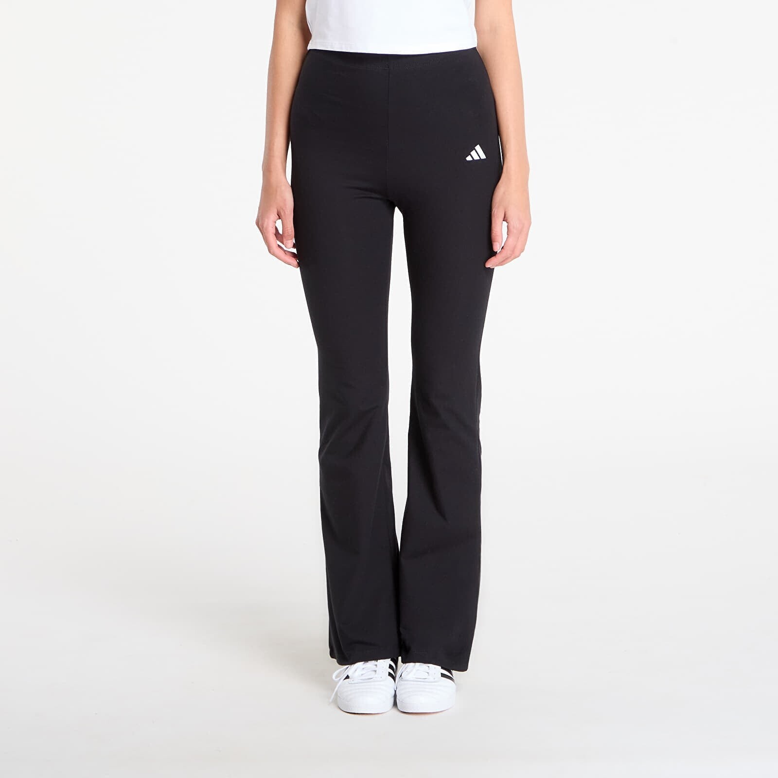 Pants adidas Essentials Small Logo Flared Leggings Black/ White S
