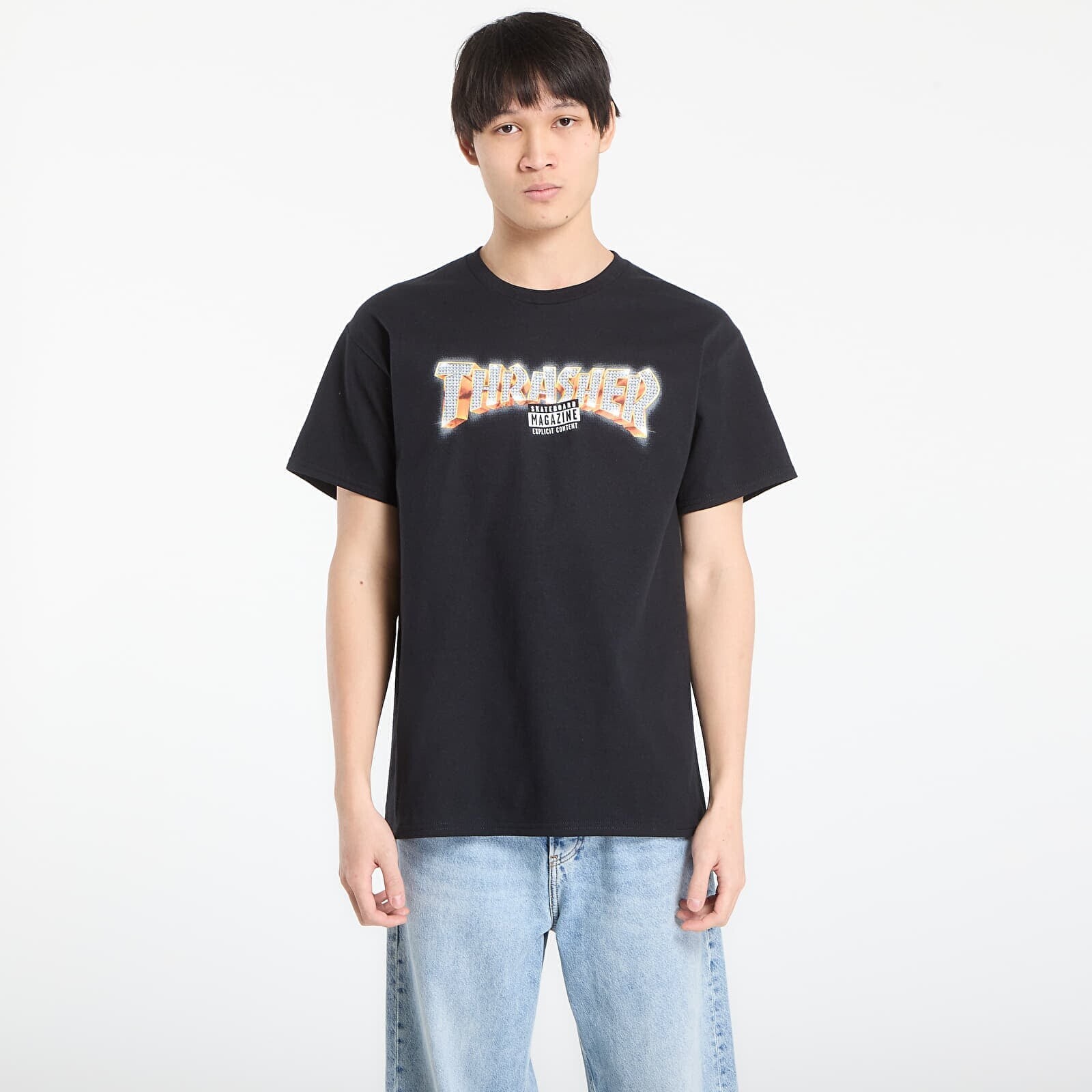 T-shirt Thrasher Explicit T-Shirt Black XXL