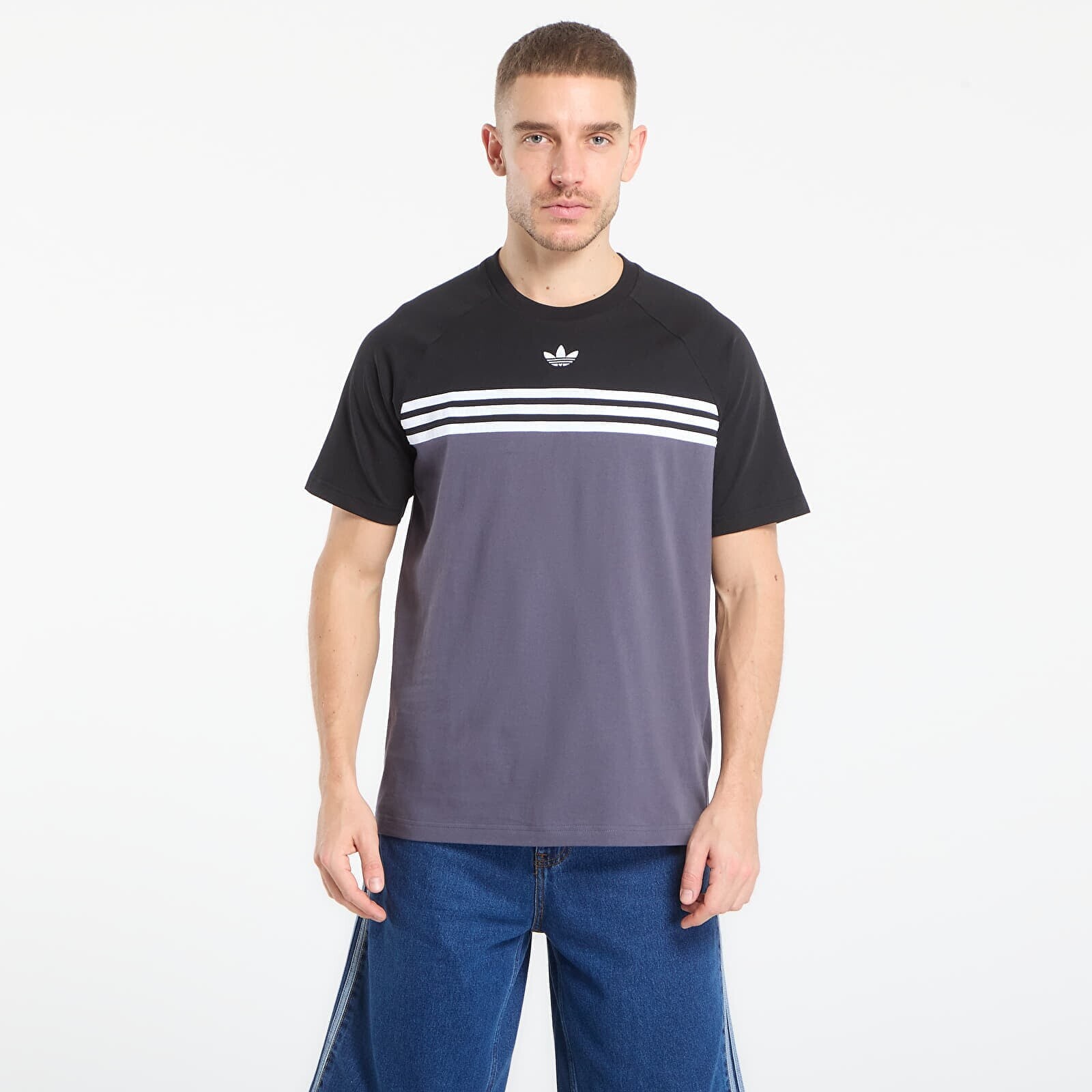 T-shirt adidas Chest Stripes T-Shirt Aurora Onix XL
