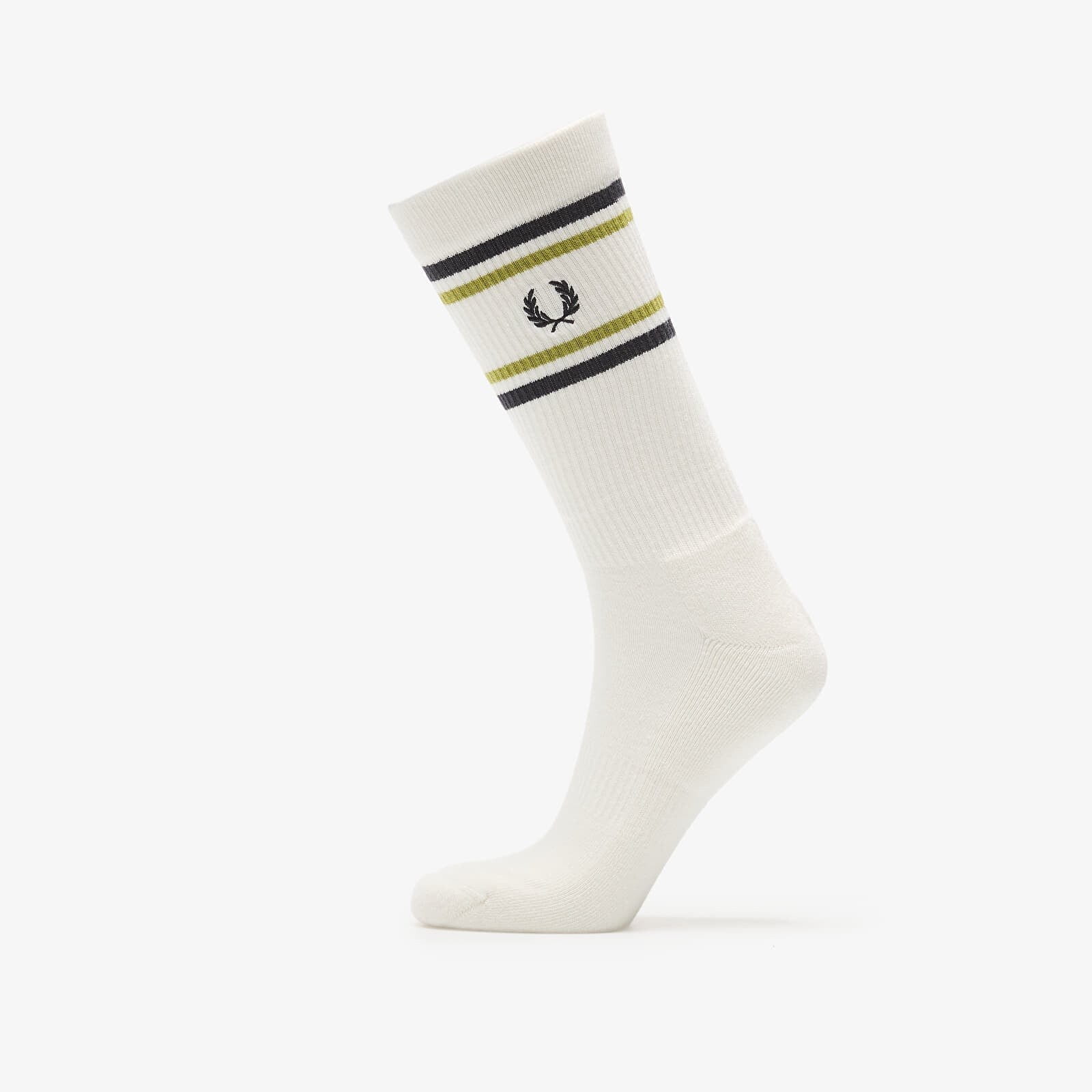FRED PERRY Ribbed Sports Sock Light Ecru 43-46