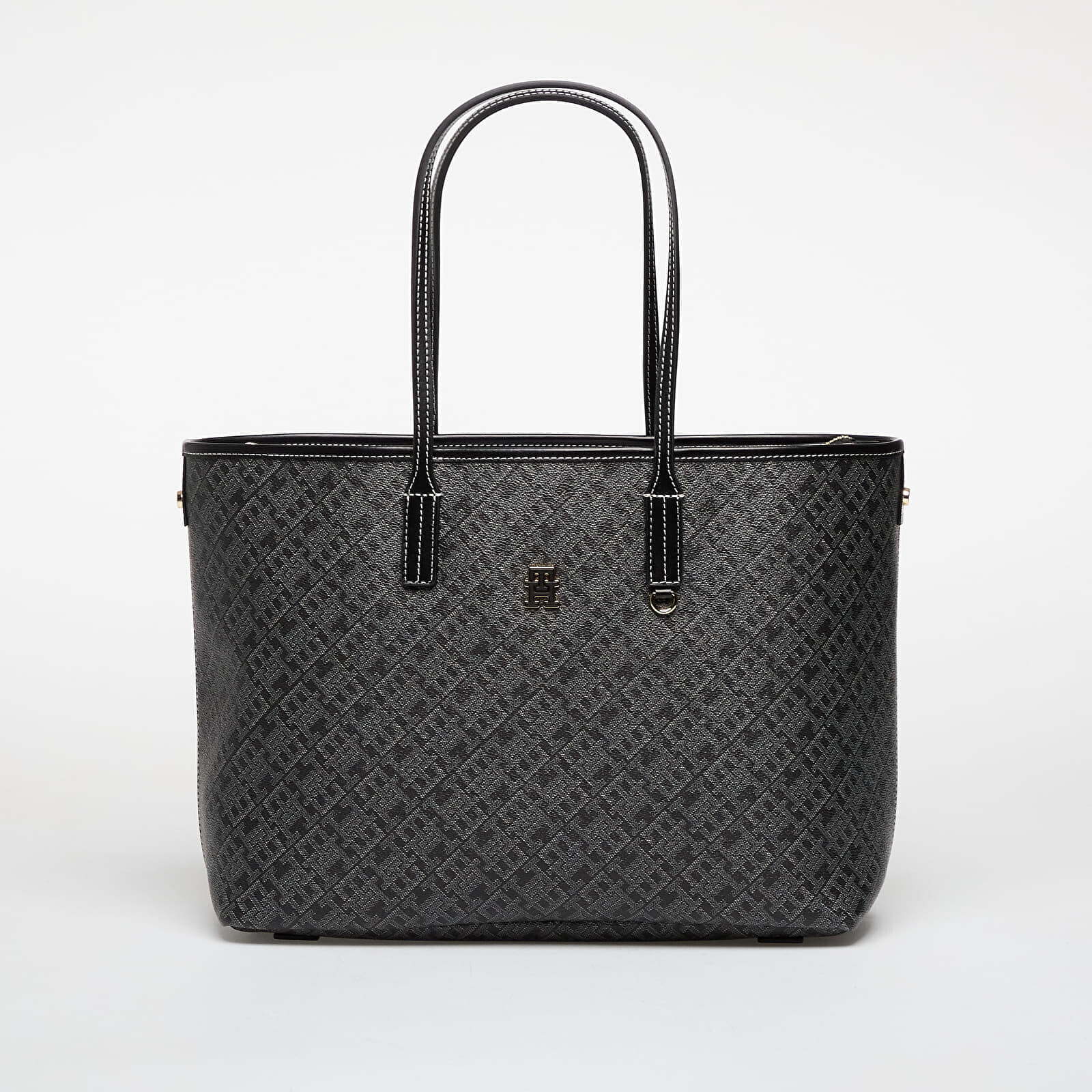 Bag Tommy Hilfiger Th Monoplay Leather Tote Black Universal