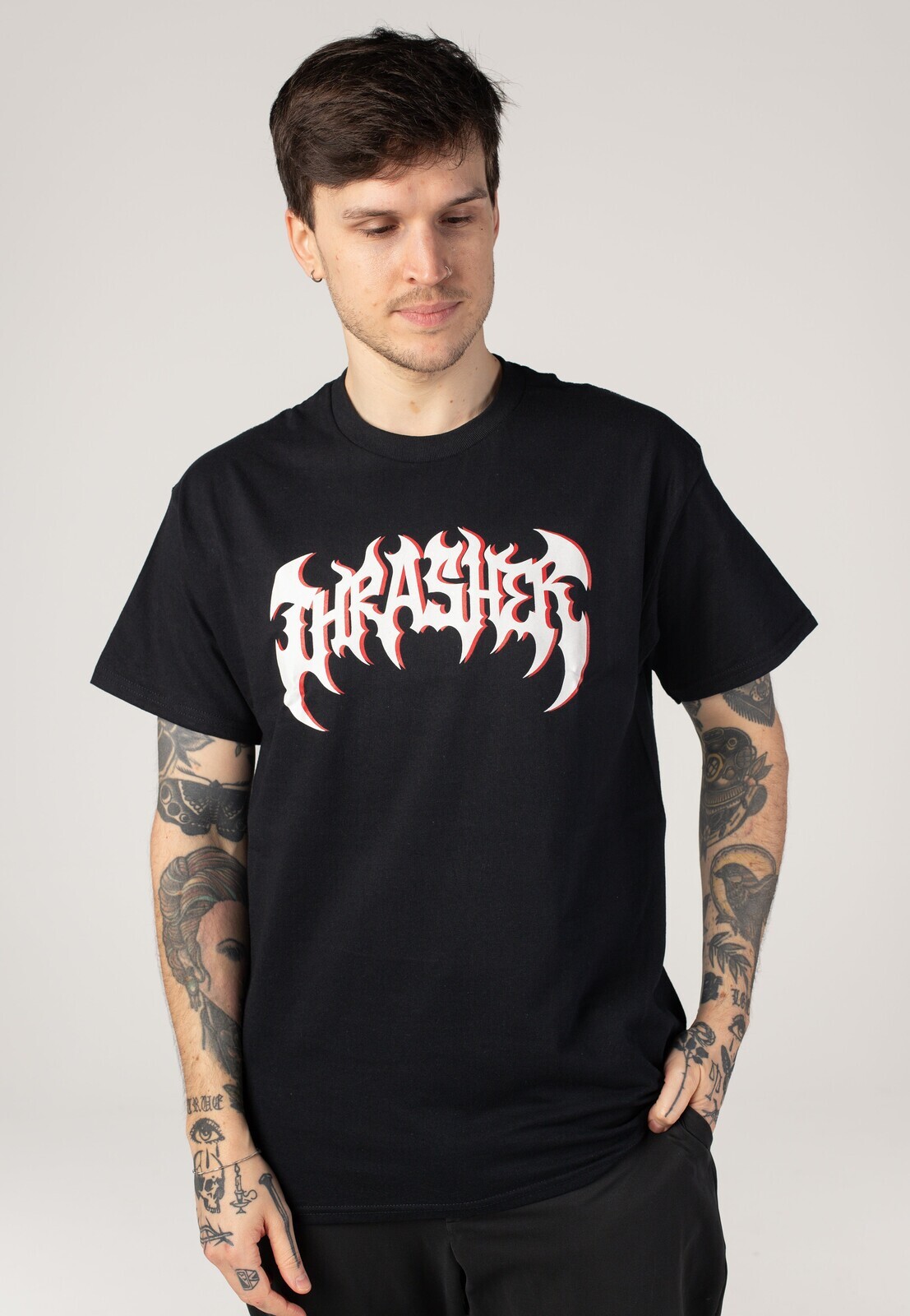 Thrasher - Heavy Metal Black - T-Shirt - black - L - 100% Cotton