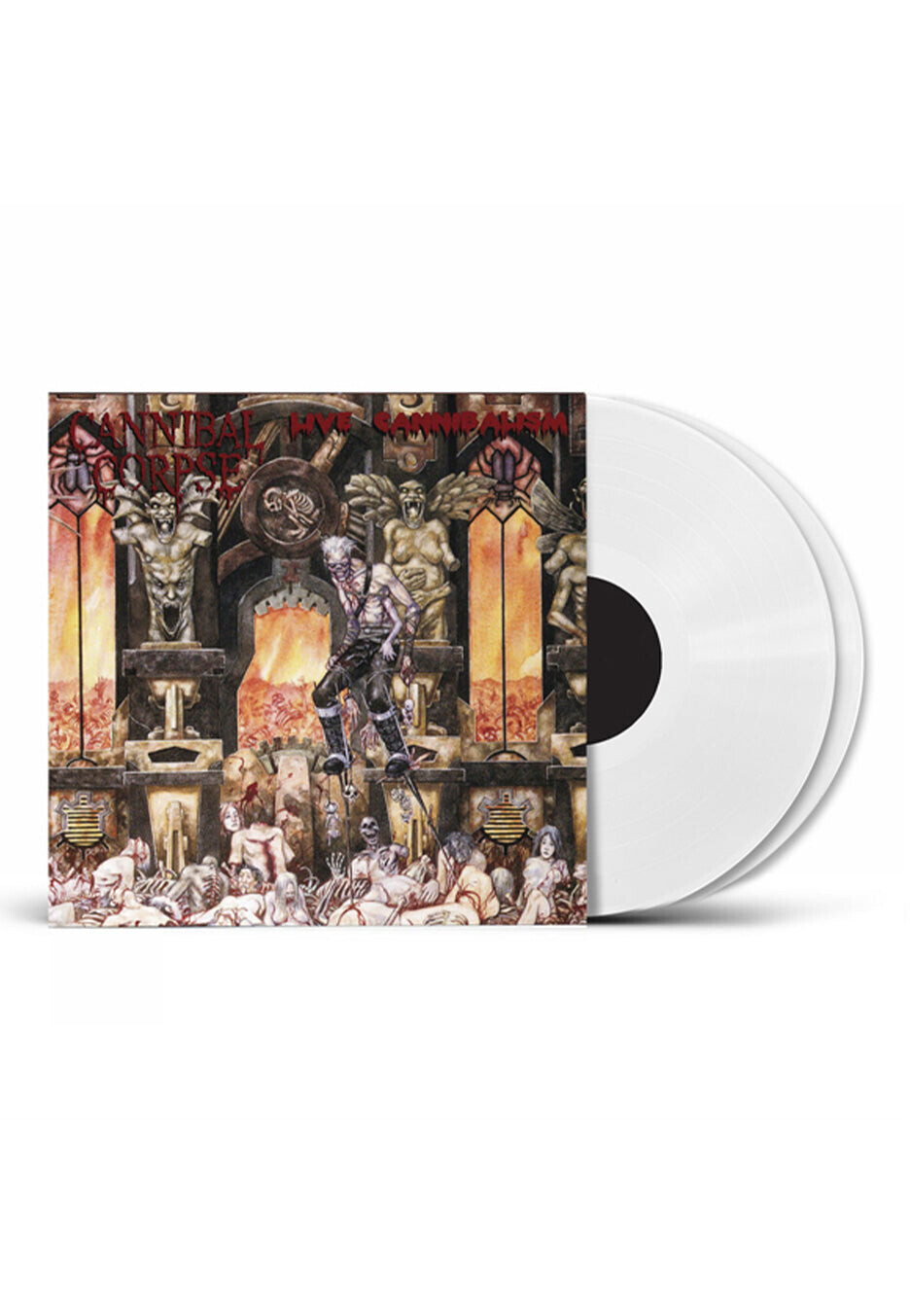 Cannibal Corpse - Live Cannibalism Ltd. White - Colored 2 Vinyl