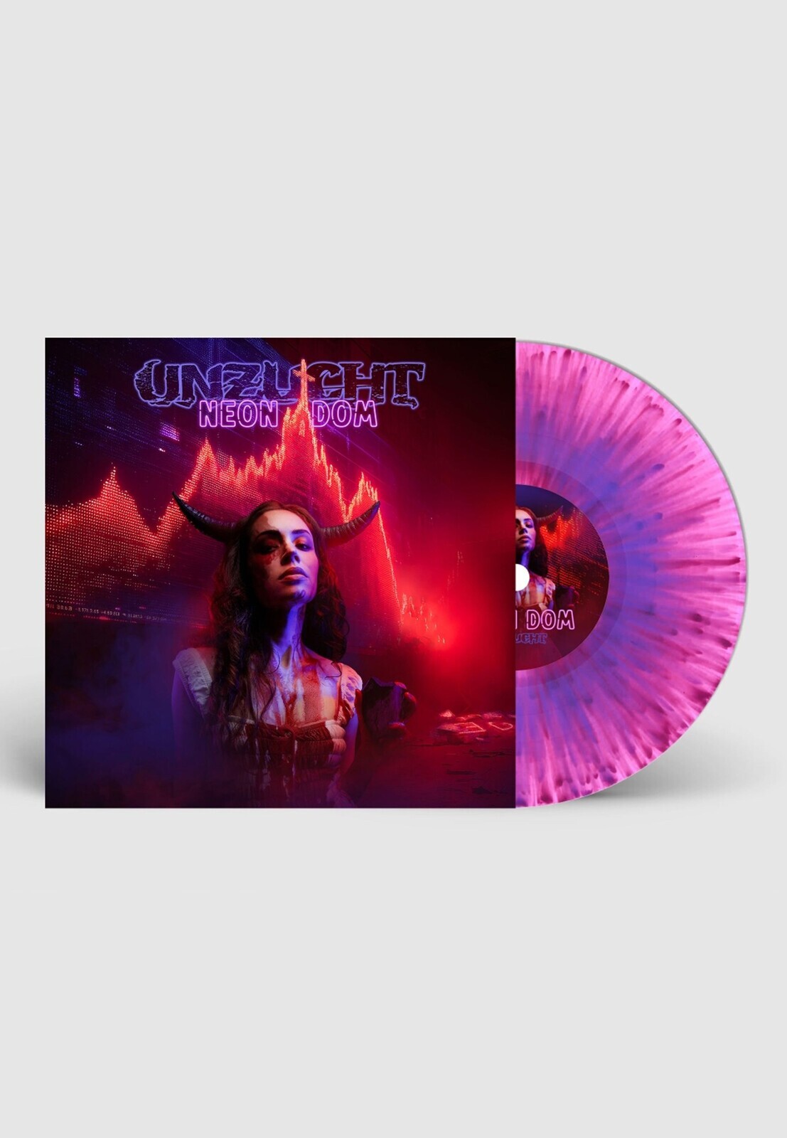 Unzucht - Neon Dom Ltd. Transparent Pink/Purple - Splattered Vinyl