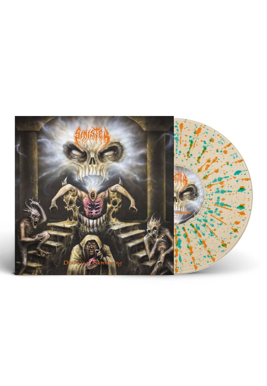 Sinister - Diabolical Summoning Ltd. Clear w/ Turquoise/Green - Splattered Vinyl