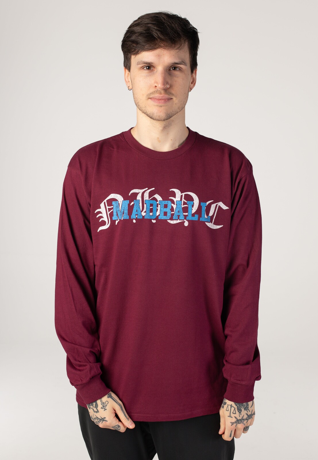 Madball - Hold It Down Live Pic 25 Years Anniversary Burgundy - Longsleeve - red - L - 100% Cotton