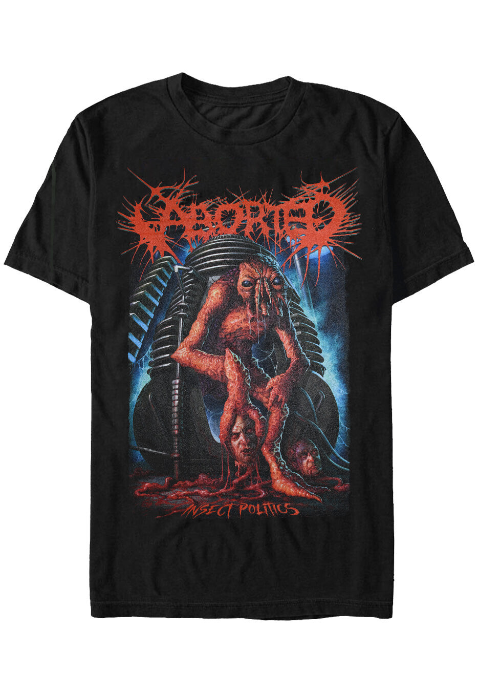 Aborted - Insect Politics - T-Shirt - black - L - 100% Cotton