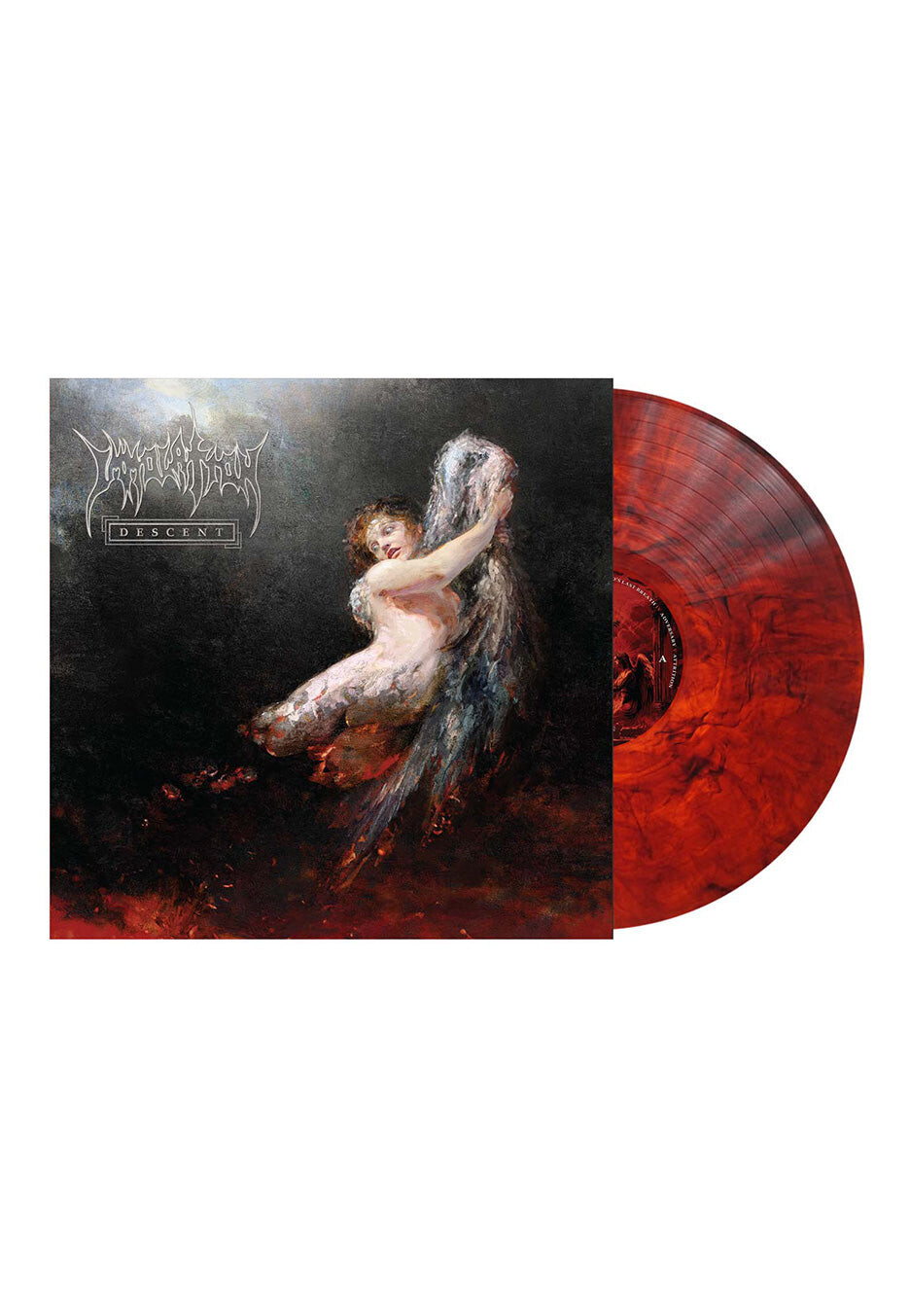 Immolation - Descent Transparent Red/Black Indie Exclusive - Marbled Vinyl