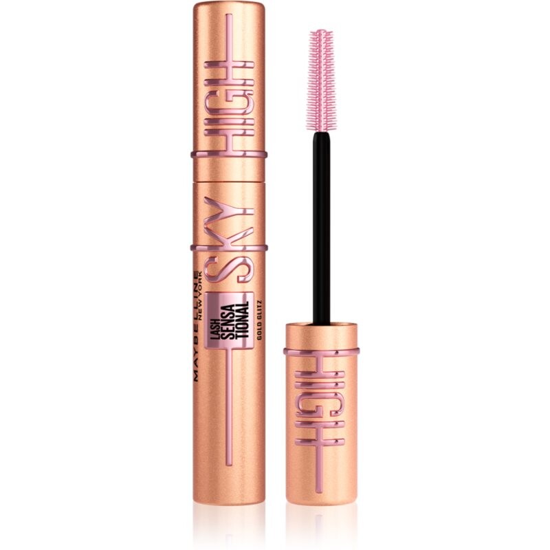 MAYBELLINE NEW YORK Lash Sensational Sky High volumising and lengthening mascara with glitter shade Rose Gold 7.5 ml
