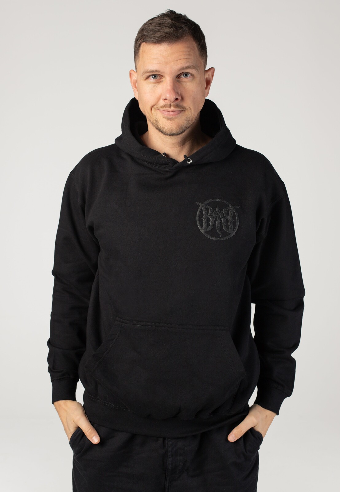 Beyond The Black - Raven Black On Black - Hoodie - black - L - 80% Cotton, 20% Polyester