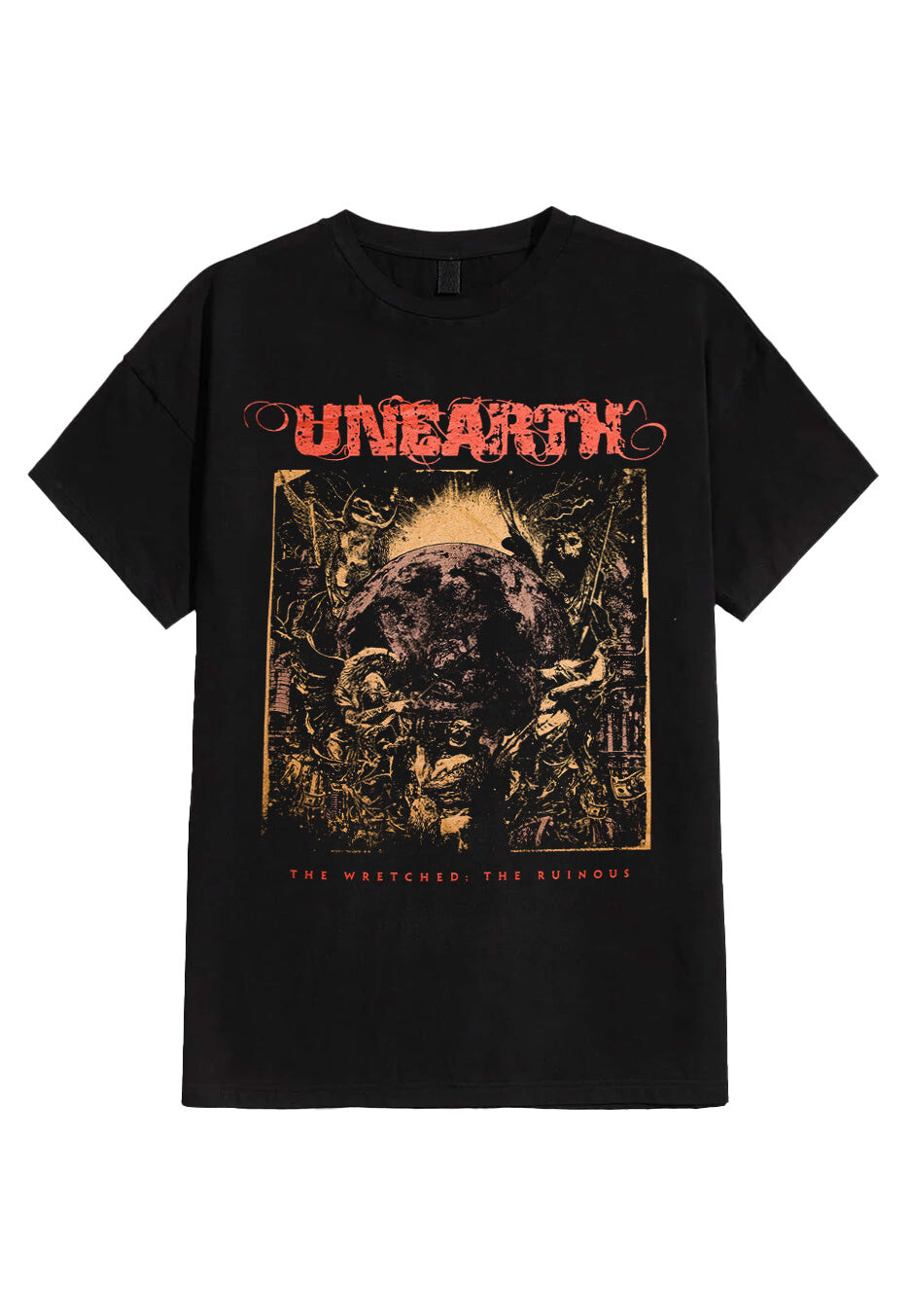 Unearth - The Wretched The Ruinous Album Cover - T-Shirt - black - L - 100% Cotton