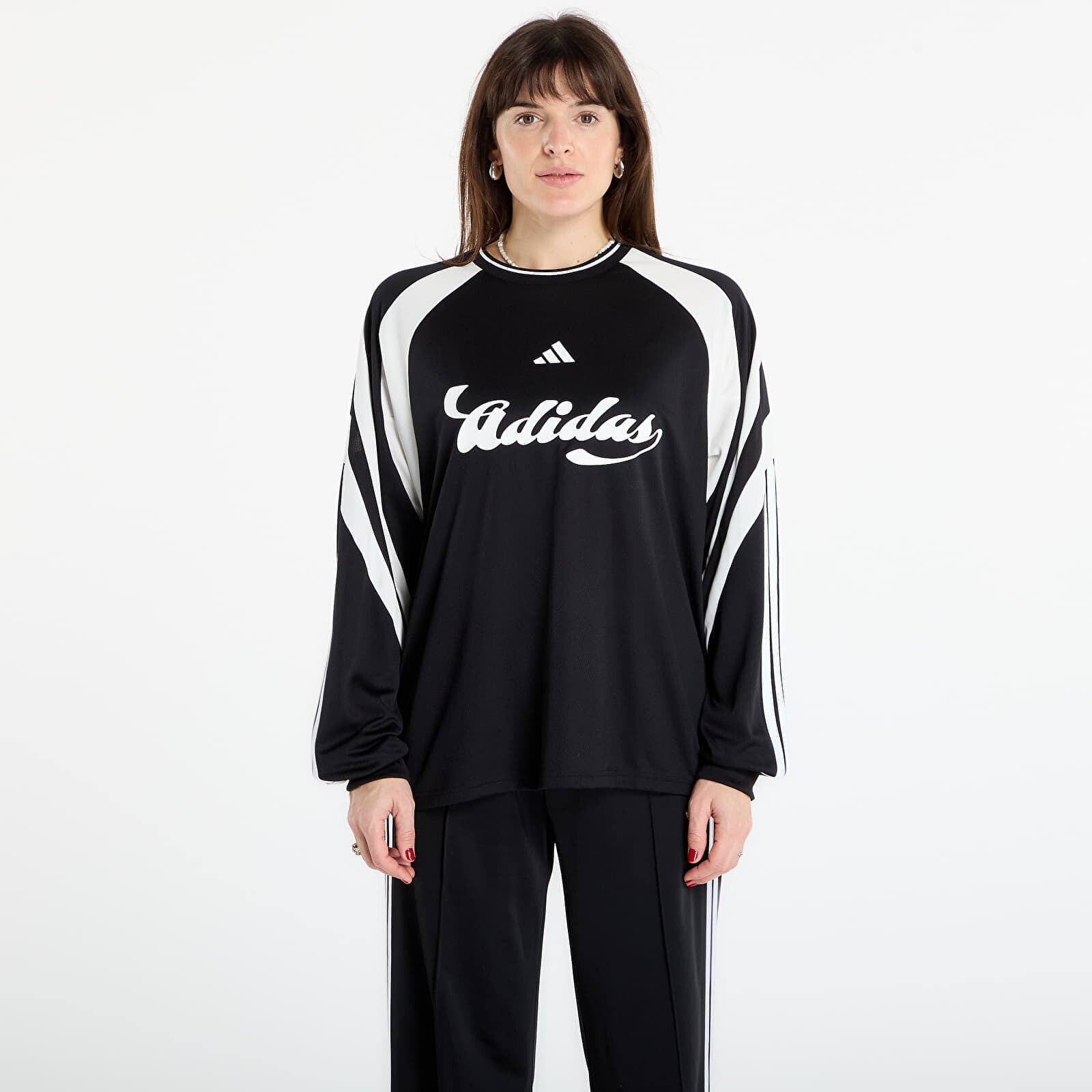 T-shirt adidas W Her Ls Black/ Off White S