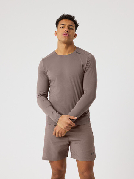 Björn Borg Borg Feather Long Sleeve T-shirt Brown, L