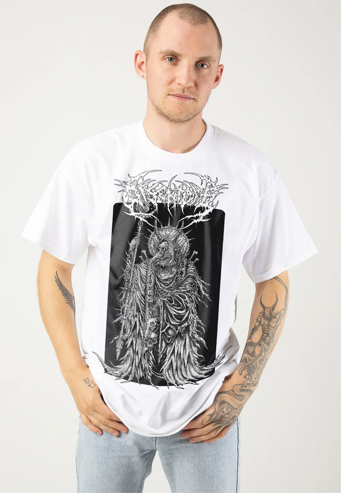 Disentomb - Wizard White - T-Shirt - white - L - 100% Cotton