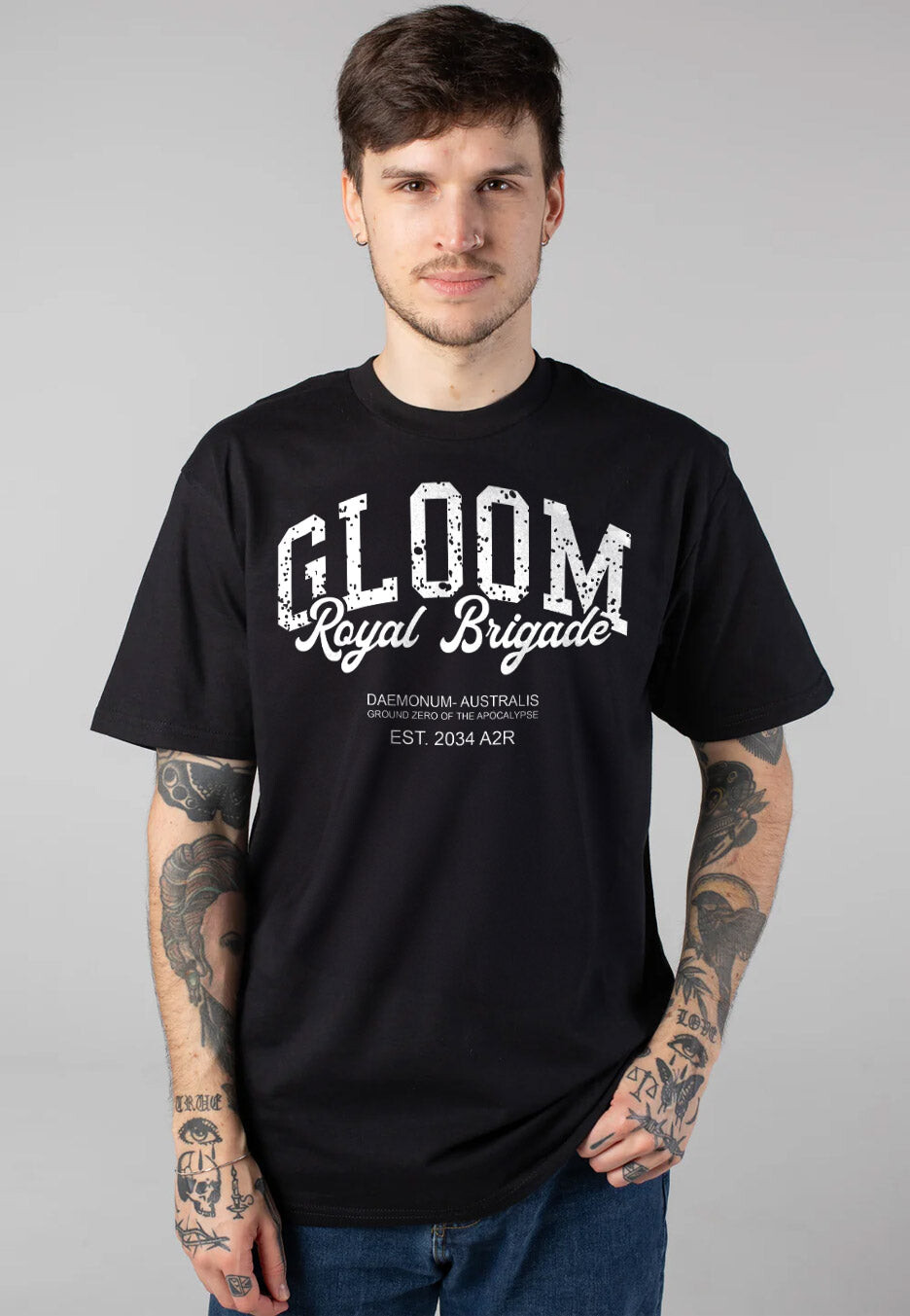 The Gloom In The Corner - Varsity - T-Shirt - black - L - 100% Cotton