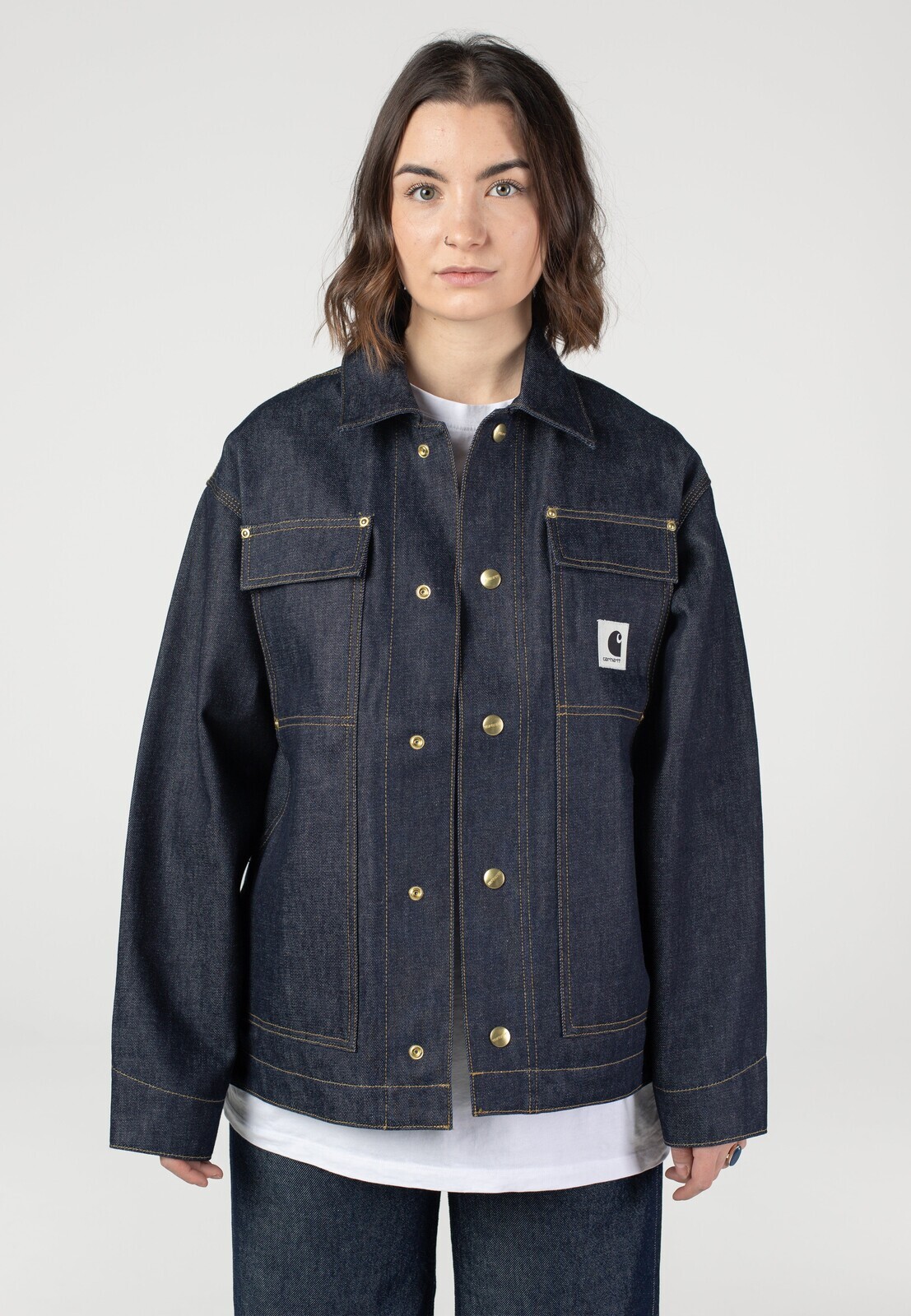 Carhartt WIP - W' OG Arctic Rigid Blue - Jacket - blue - L - 100% Cotton