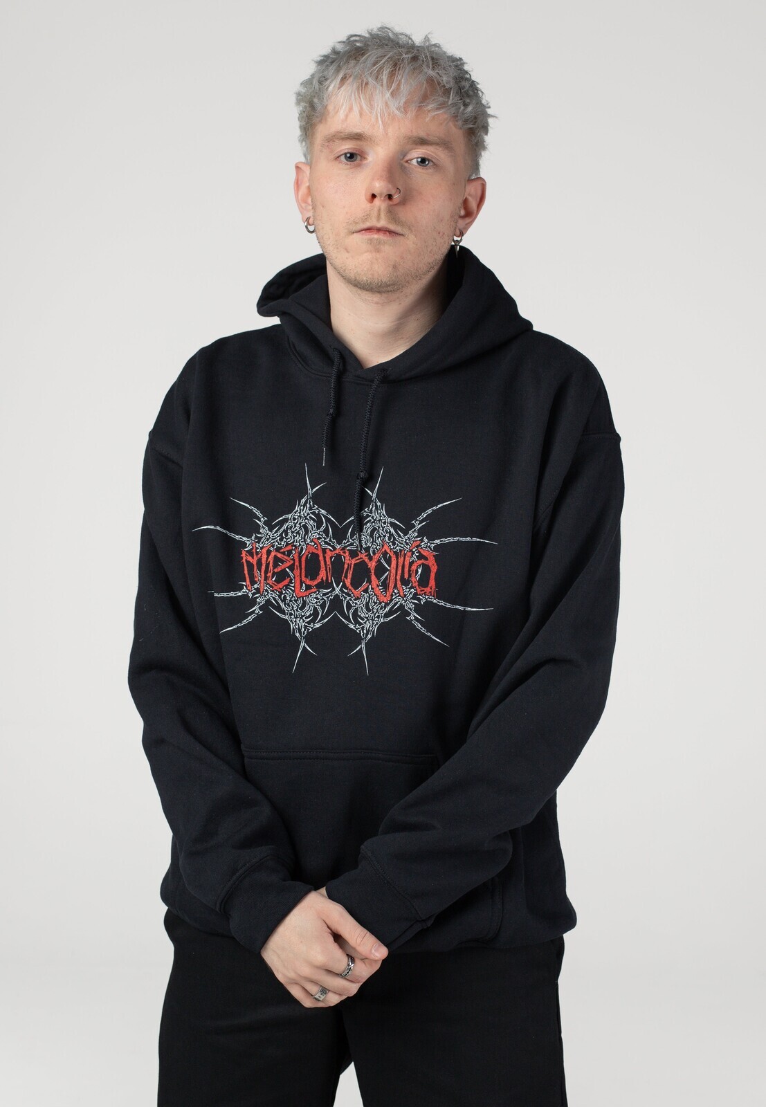 Melancolia - Pray For Rain - Hoodie - black - L - 50% Cotton, 50% Polyester