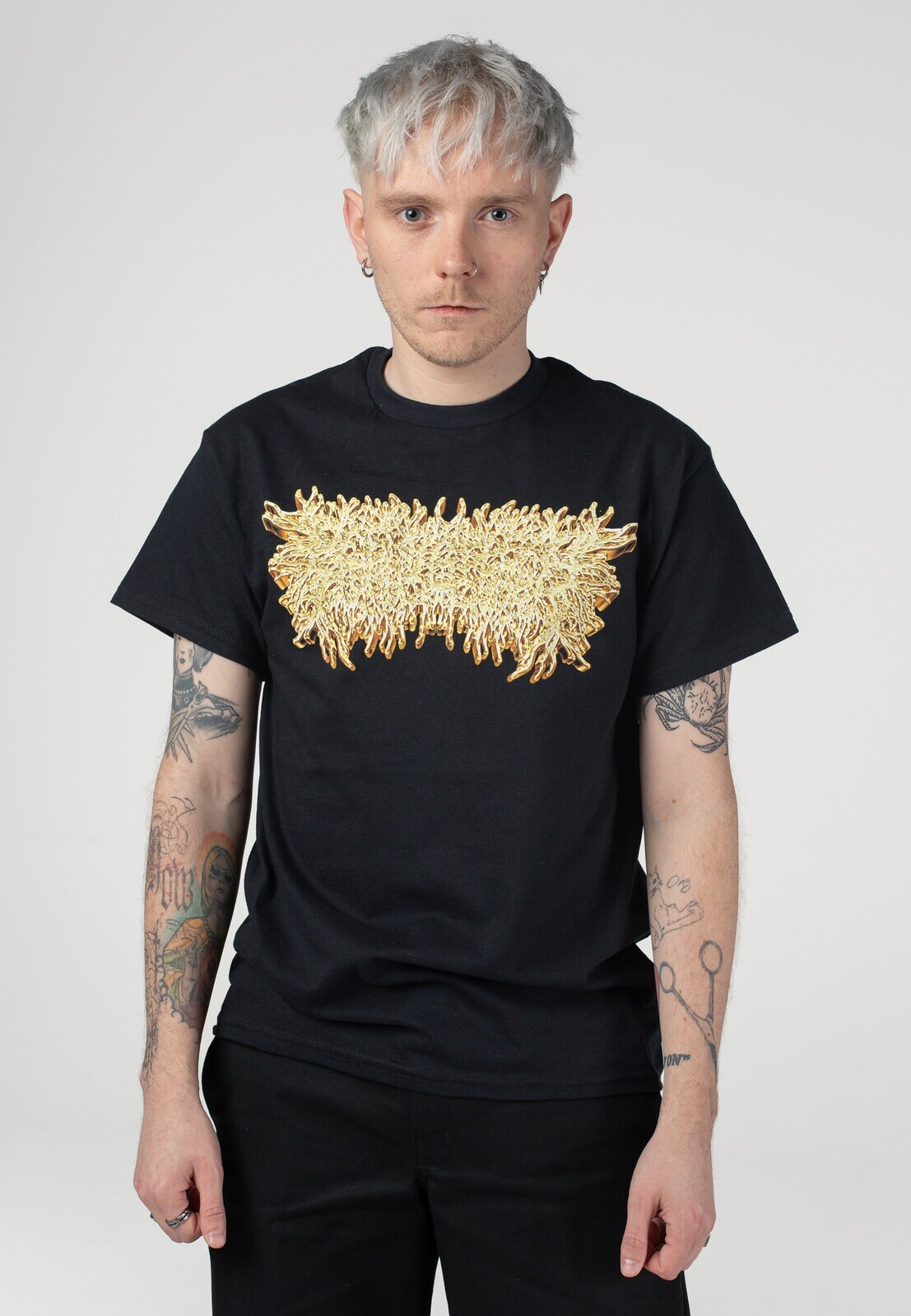 Peeling Flesh - Gold Chrome - T-Shirt - black - M - 100% Cotton