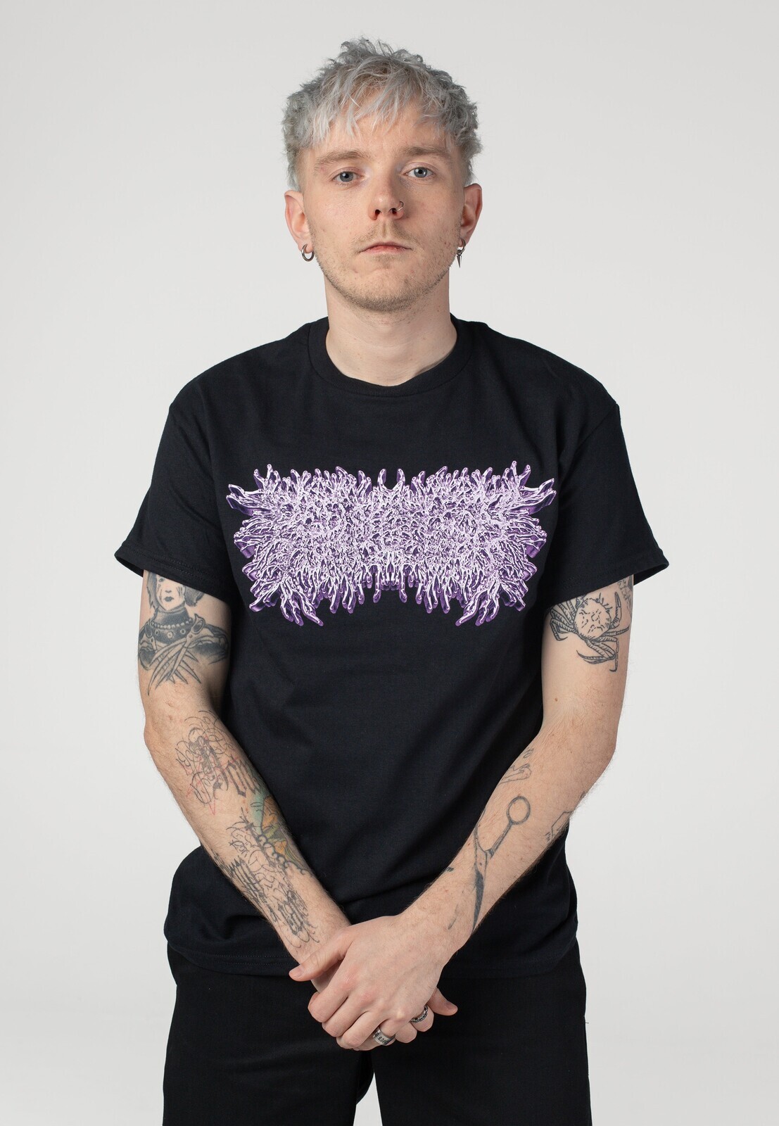 Peeling Flesh - Purple Chrome - T-Shirt - black - M - 100% Cotton