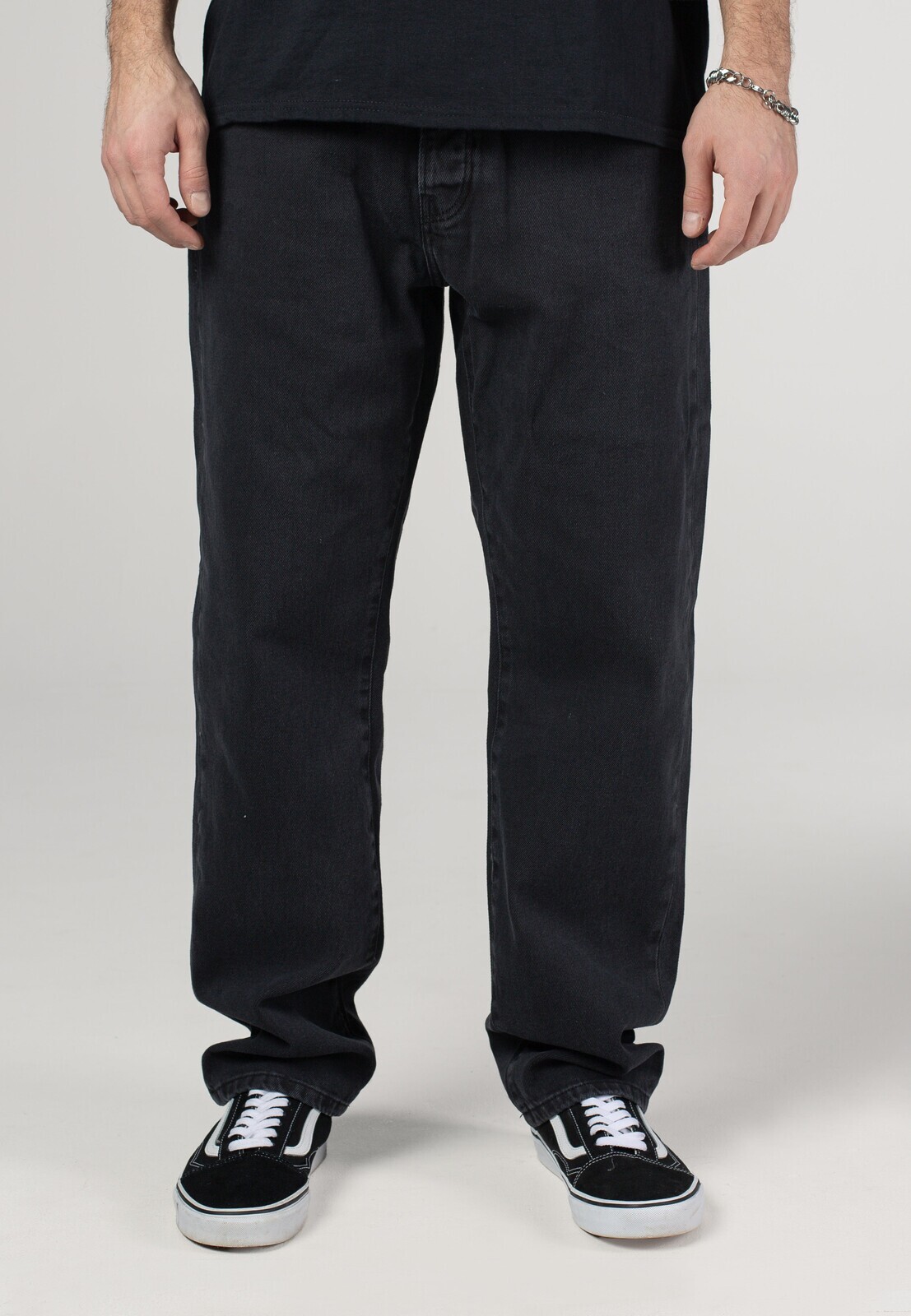 Only & Sons - Edge Straight Washed Black - Jeans - black - W28 / L32 - 100% Cotton,Denim